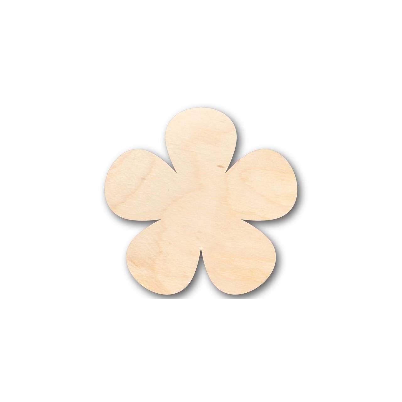 Unfinished Wooden Flower Shape - Spring - Craft - up to 24