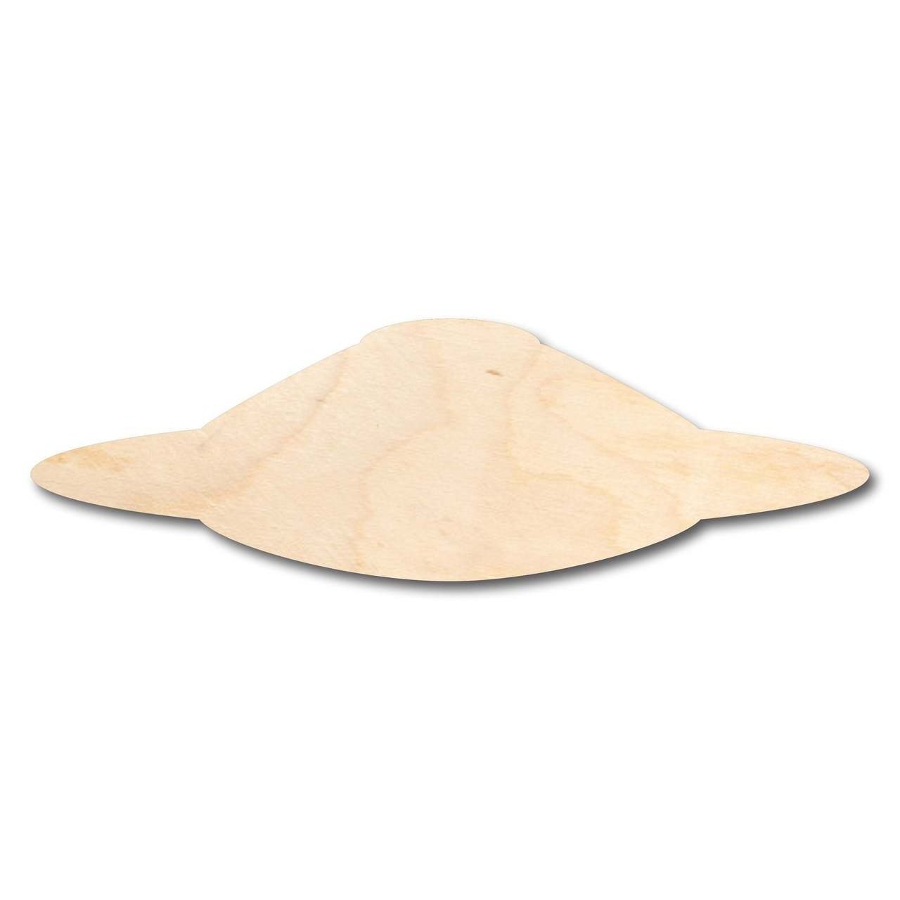 Unfinished Wooden Flying Saucer Alien Shape - Outer Space - Craft - up to 24" DIY-24 Hour Crafts