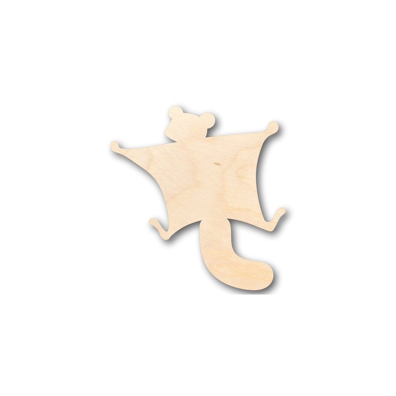 Unfinished Wooden Flying Squirrel Shape - Animal - Craft - up to 24" DIY-24 Hour Crafts