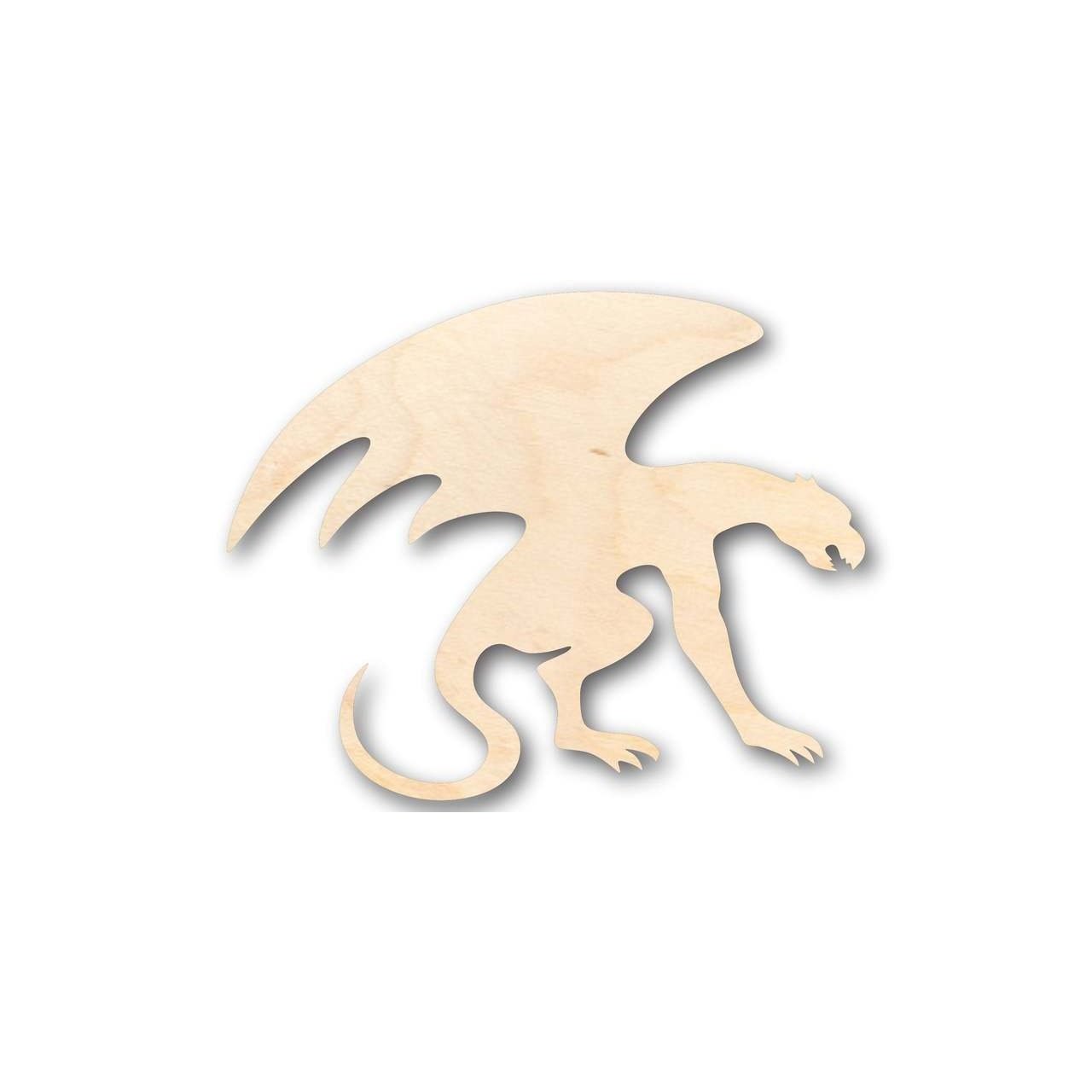 Unfinished Wooden Gargoyle Shape - Architecture - Mythical Creature - Craft - up to 24" DIY-24 Hour Crafts