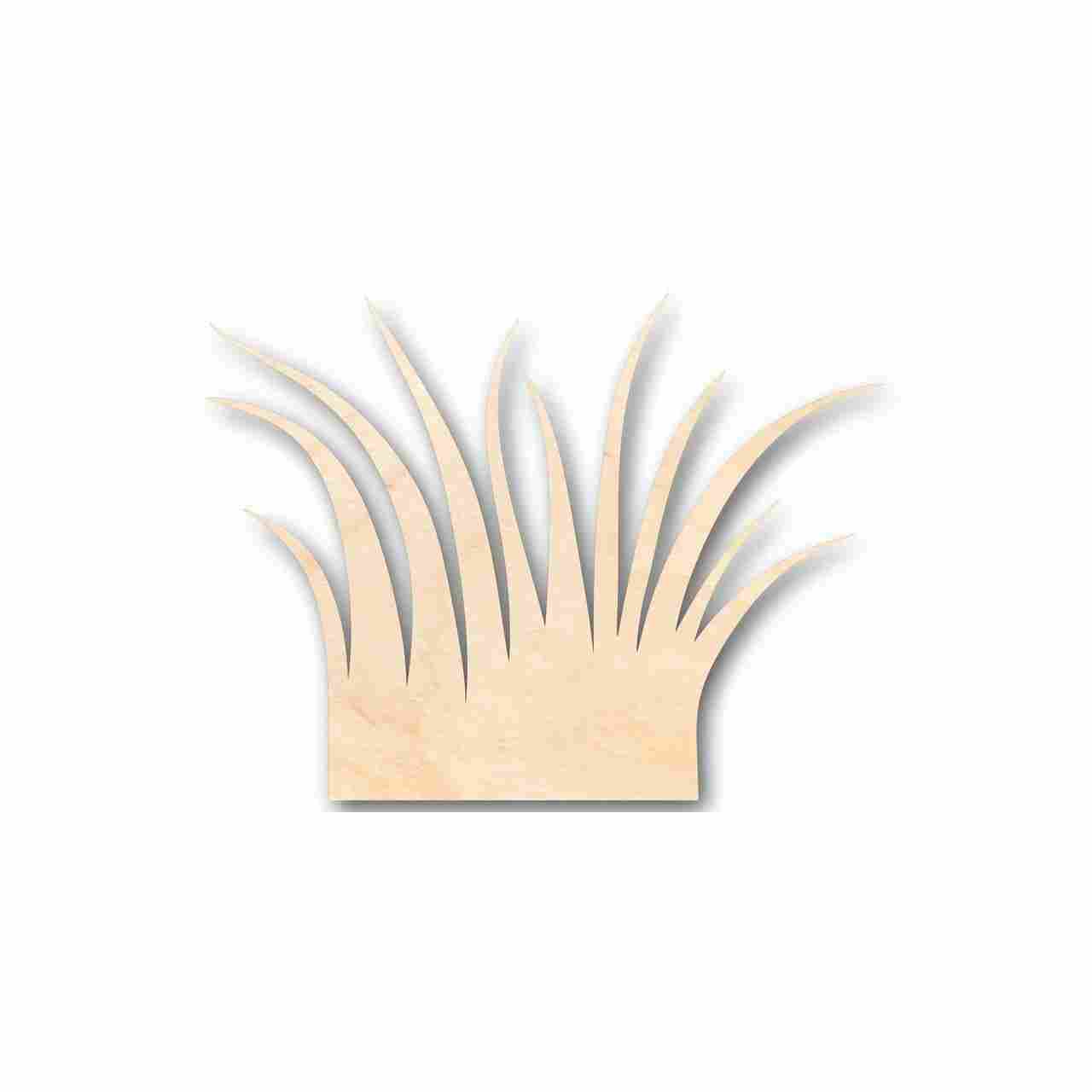 Unfinished Wooden Grass Shape - Plants - Craft - up to 24" DIY-24 Hour Crafts