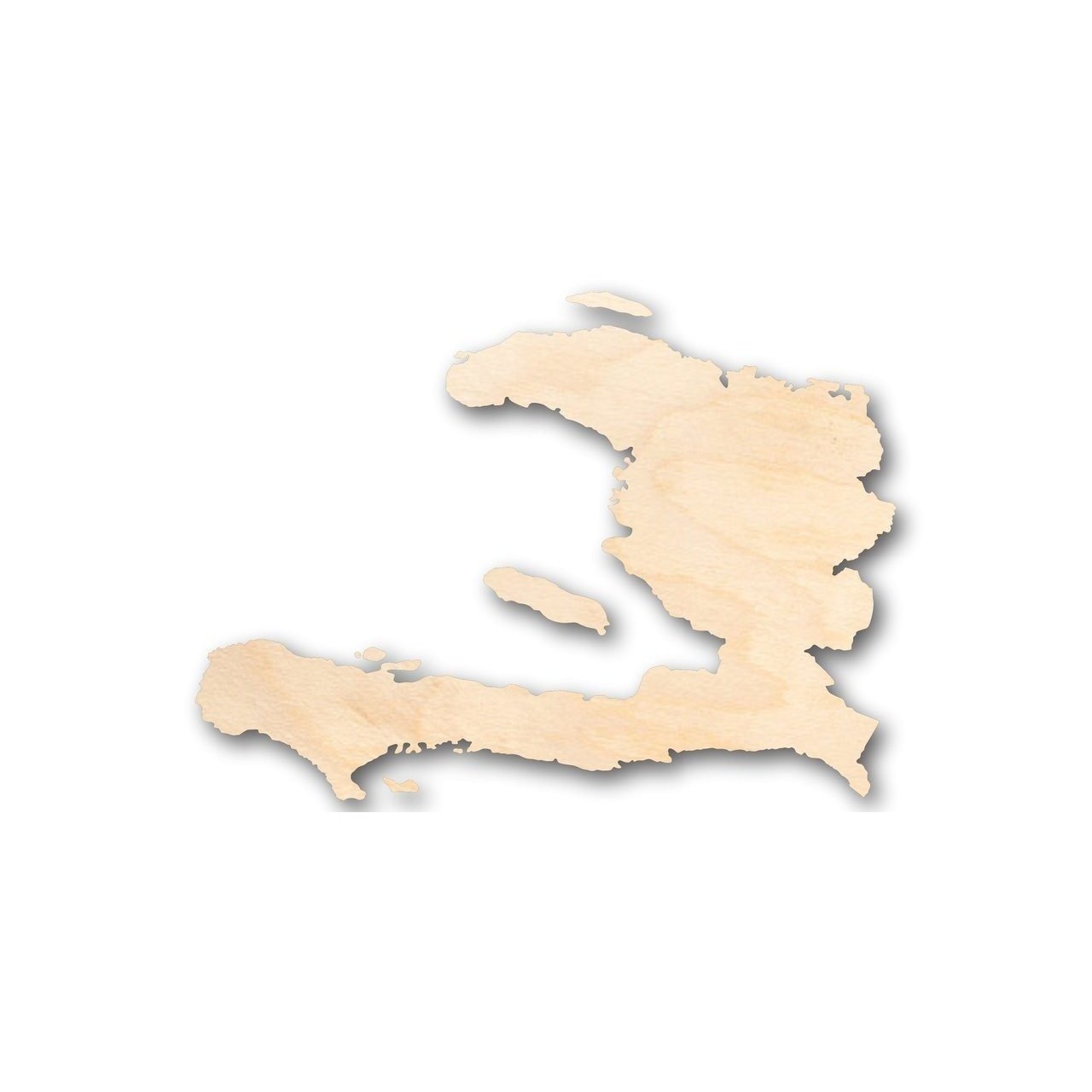 Unfinished Wooden Haiti Shape - Country - Craft - up to 24" DIY-24 Hour Crafts