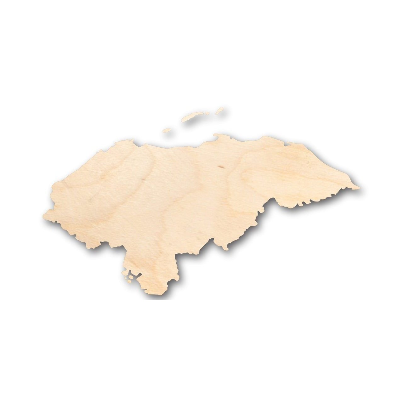 Unfinished Wooden Honduras Shape - Country - Craft - up to 24" DIY-24 Hour Crafts