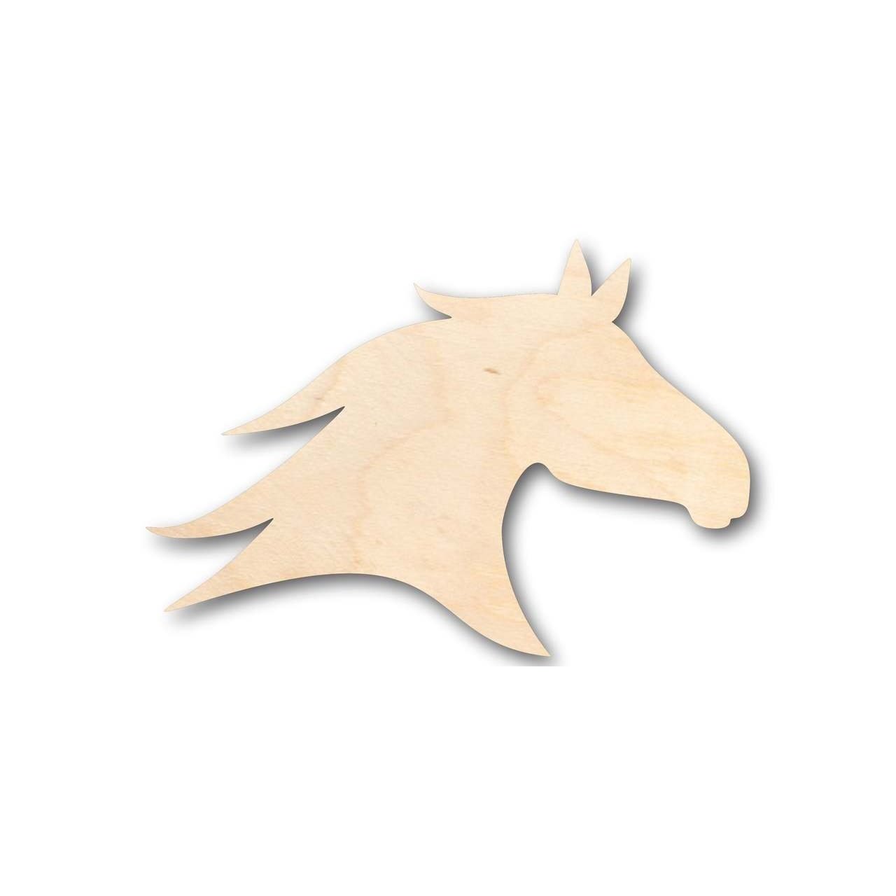 Unfinished Wooden Horse Head Shape - Farm Ranch - Animal - Craft - up to 24" DIY-24 Hour Crafts