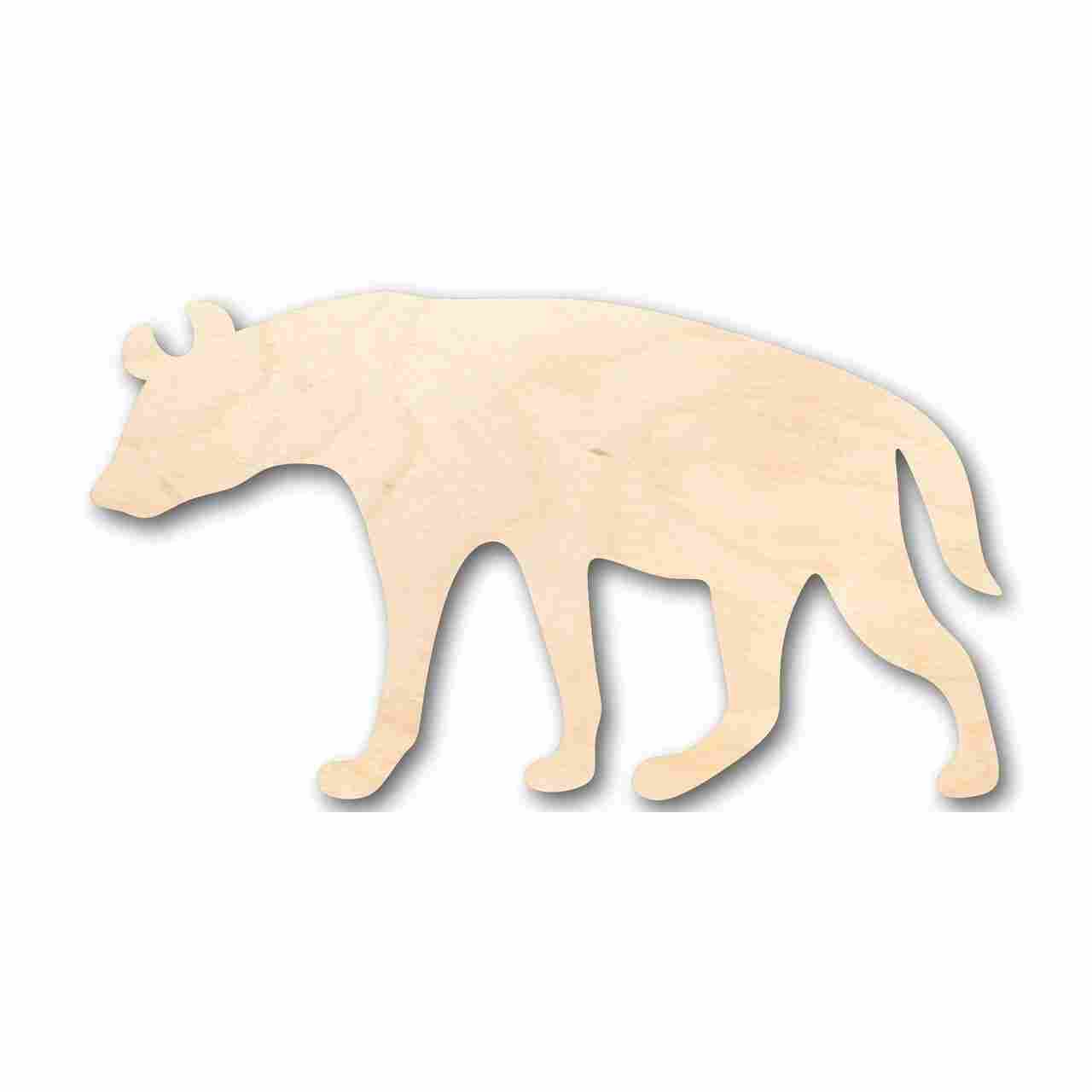 Unfinished Wooden Hyena Shape - Animal - Wildlife - Craft - up to 24" DIY-24 Hour Crafts