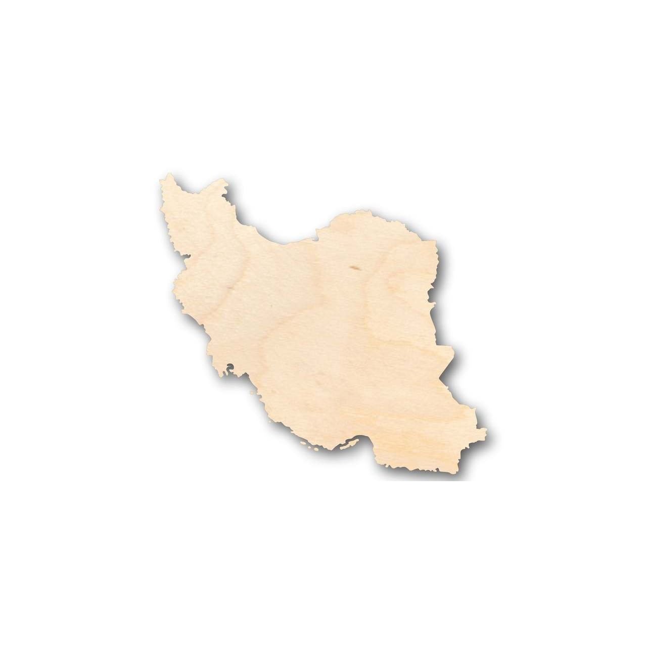 Unfinished Wooden Iran Shape - Country - Craft - up to 24" DIY-24 Hour Crafts