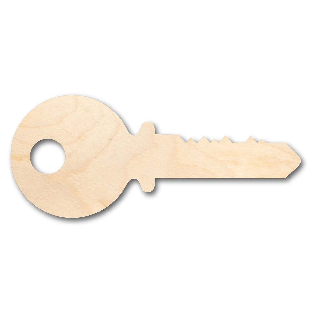 Unfinished Wooden Key Shape - Craft - up to 24" DIY-24 Hour Crafts
