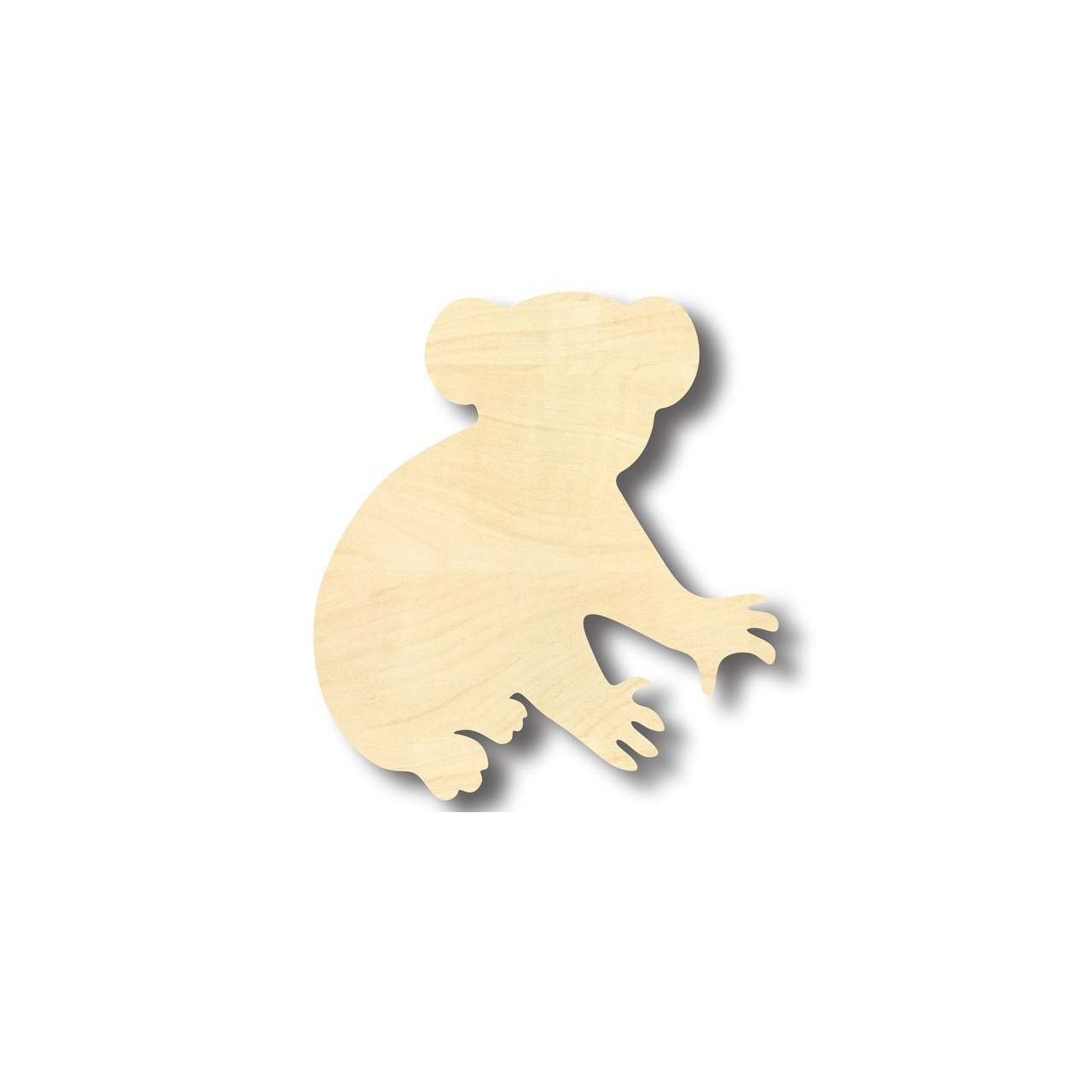 Unfinished Wooden Koala Bear Shape - Animal - Craft - up to 24" DIY-24 Hour Crafts