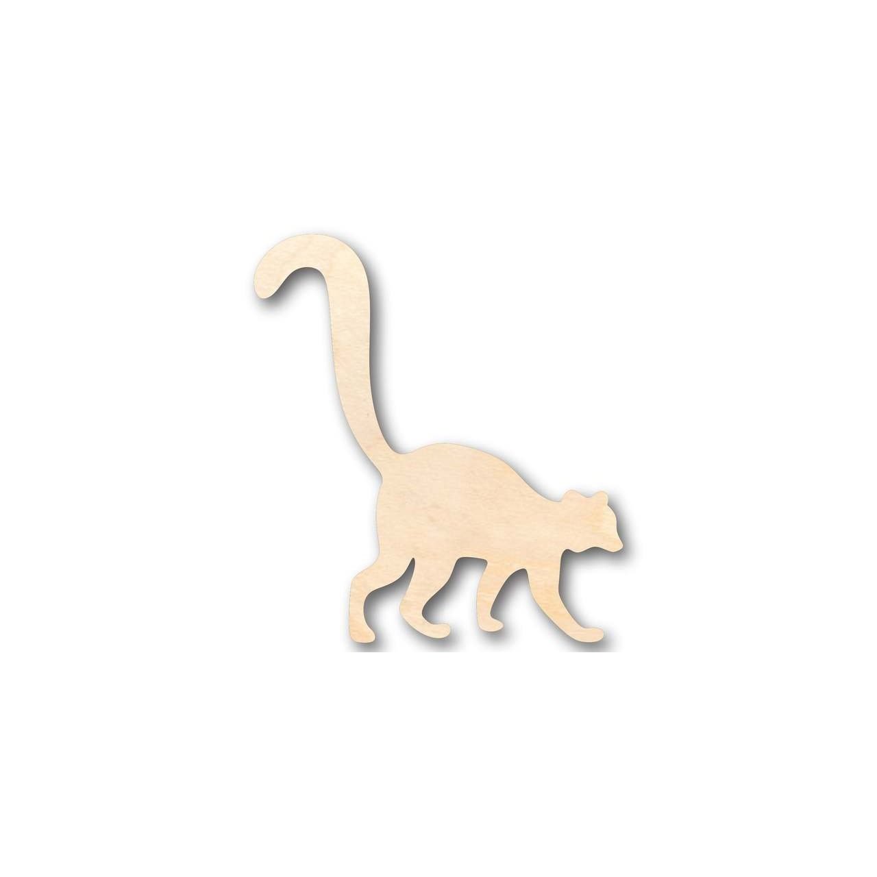 Unfinished Wooden Lemur Shape - Animal - Craft - up to 24" DIY-24 Hour Crafts