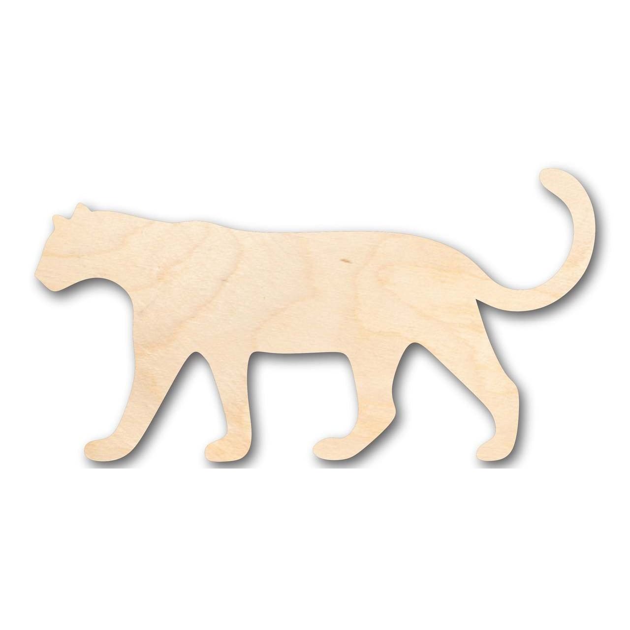 Unfinished Wooden Leopard Shape - Animal - Wildlife - Craft - up to 24" DIY-24 Hour Crafts