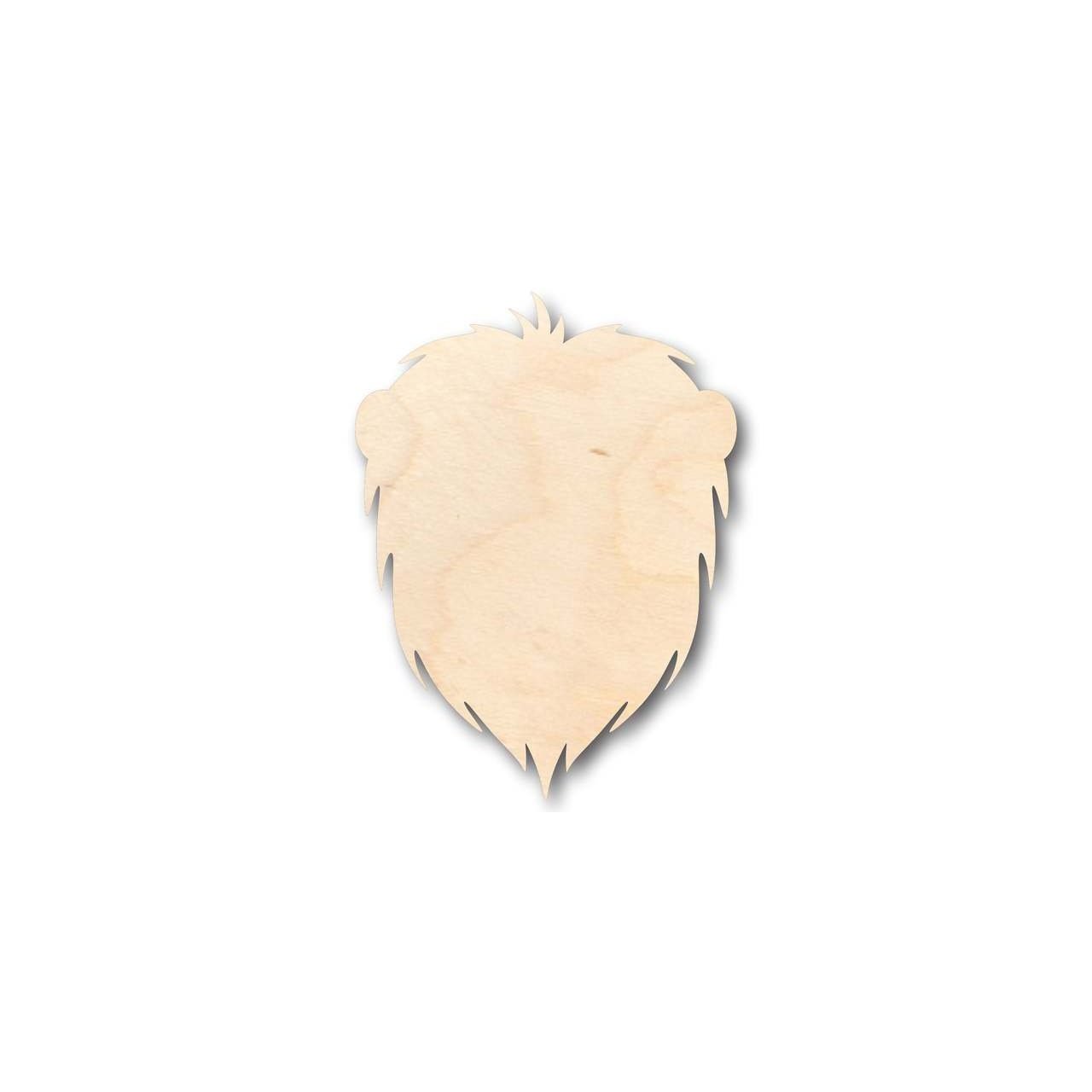 Unfinished Wooden Lion Head Shape - Animal - Wildlife - Craft - up to 24" DIY-24 Hour Crafts