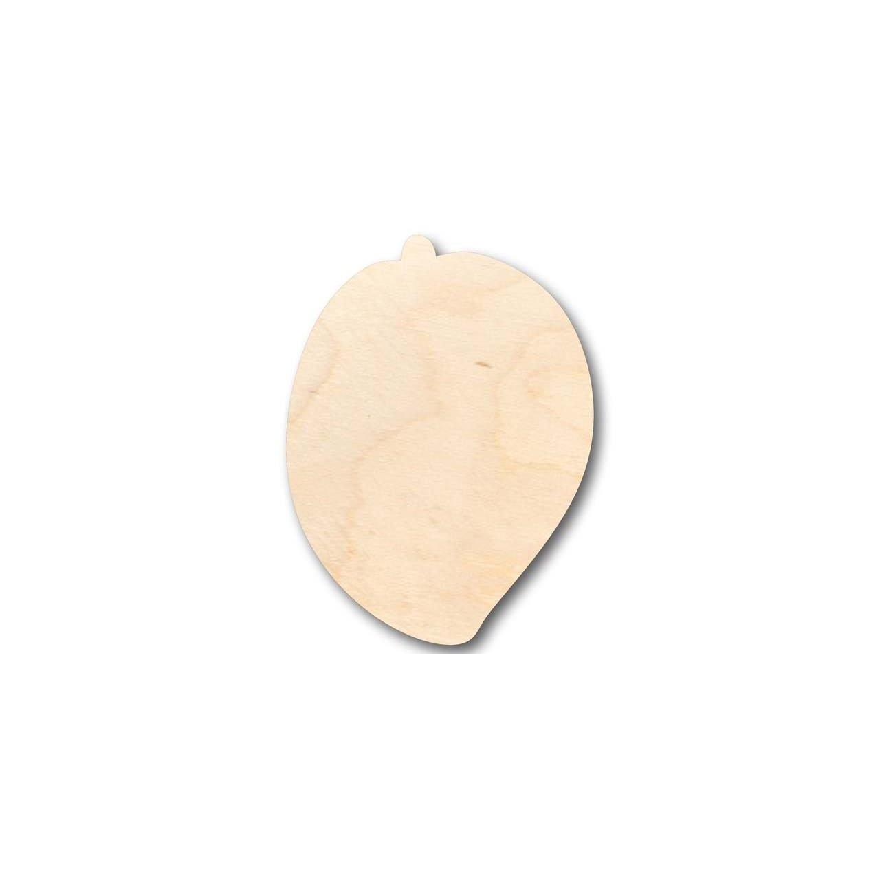 Unfinished Wooden Mango Shape - Fruit - Tropical - Craft- up to 24" DIY-24 Hour Crafts