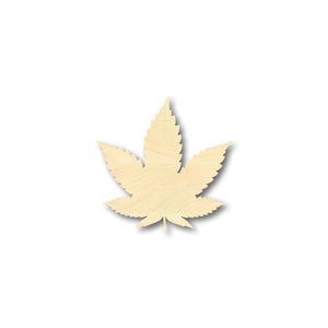 Unfinished Wooden Marijuana Leaf Shape - Cannabis - Pot - Leaves - Craft - up to 24" DIY-24 Hour Crafts