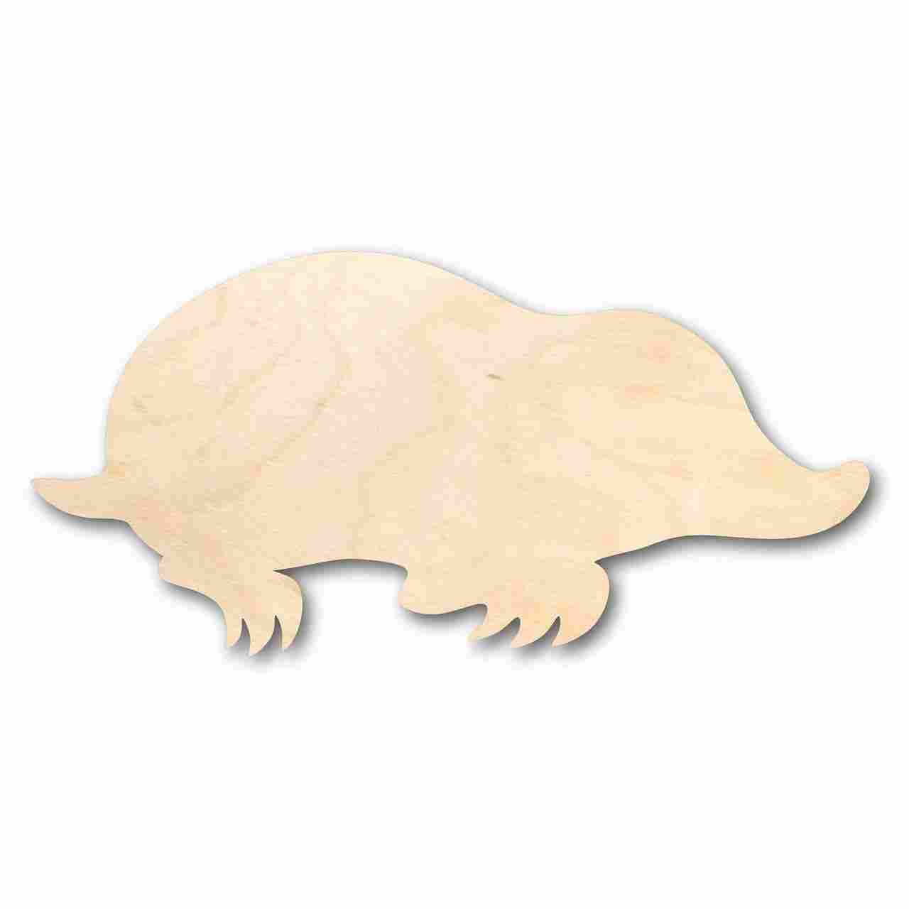 Unfinished Wooden Mole Shape - Animal - Wildlife - Craft - up to 24" DIY-24 Hour Crafts