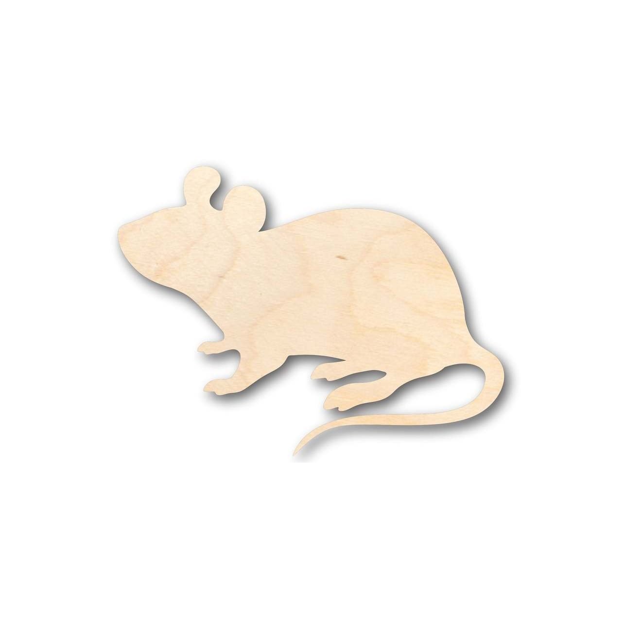 Unfinished Wooden Mouse Shape - Animal - Wildlife - Craft - up to 24" DIY-24 Hour Crafts