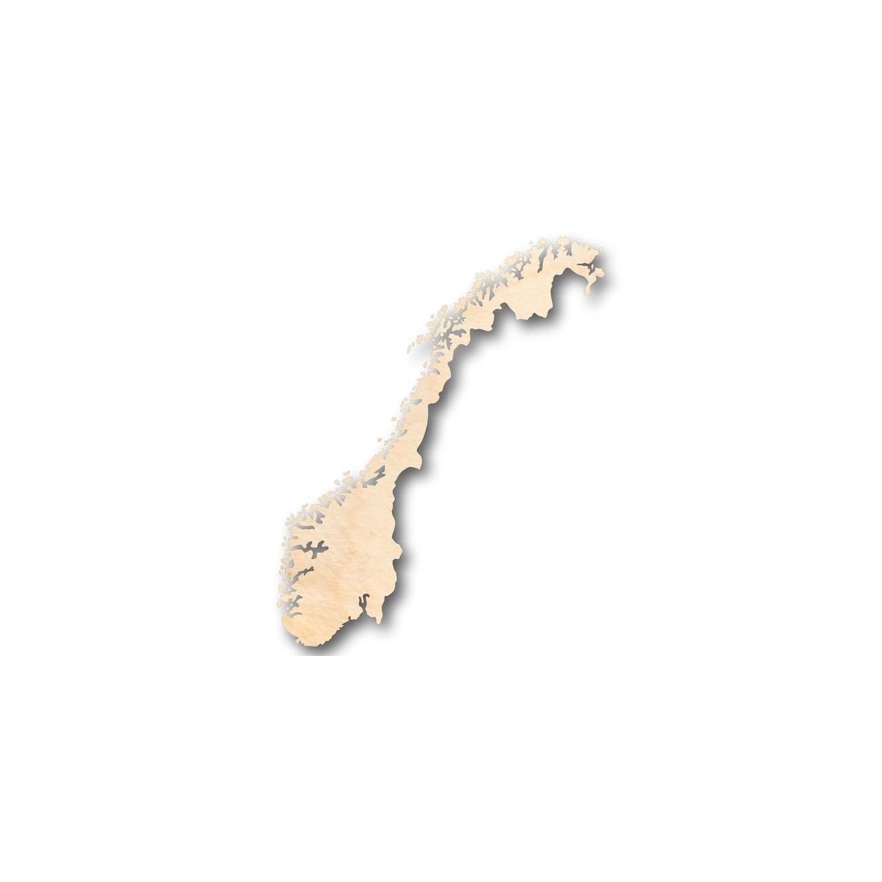 Unfinished Wooden Norway Shape - Country - Craft - up to 24" DIY-24 Hour Crafts