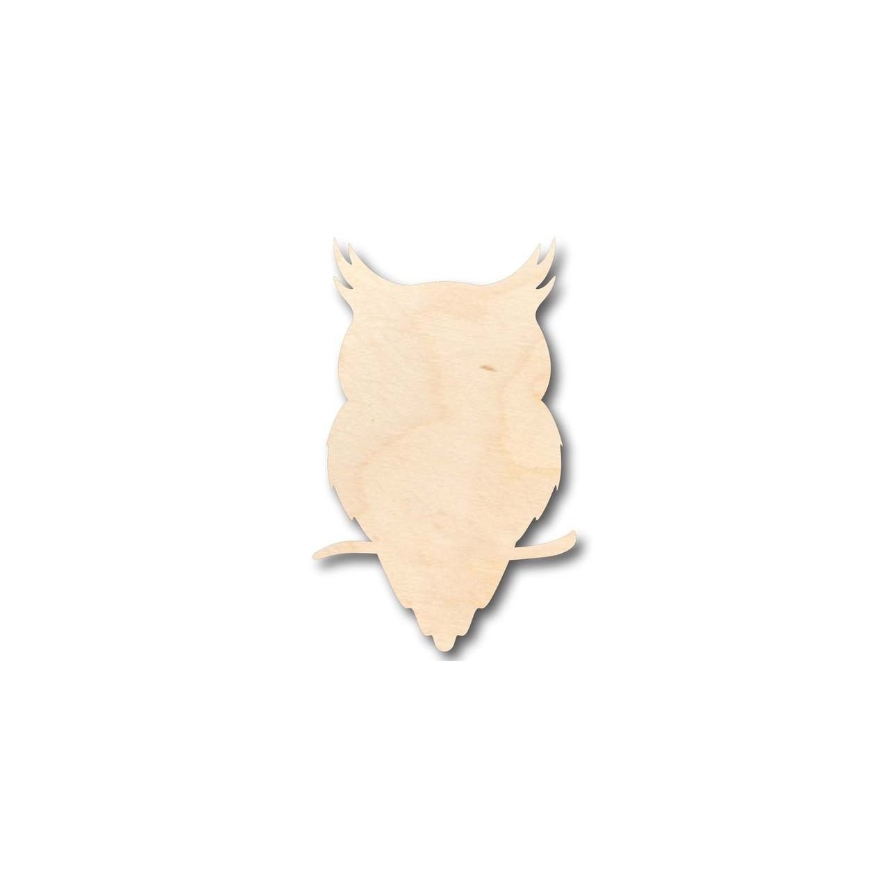 Unfinished Wooden Owl Shape - Animal - Wildlife - Craft - up to 24" DIY-24 Hour Crafts