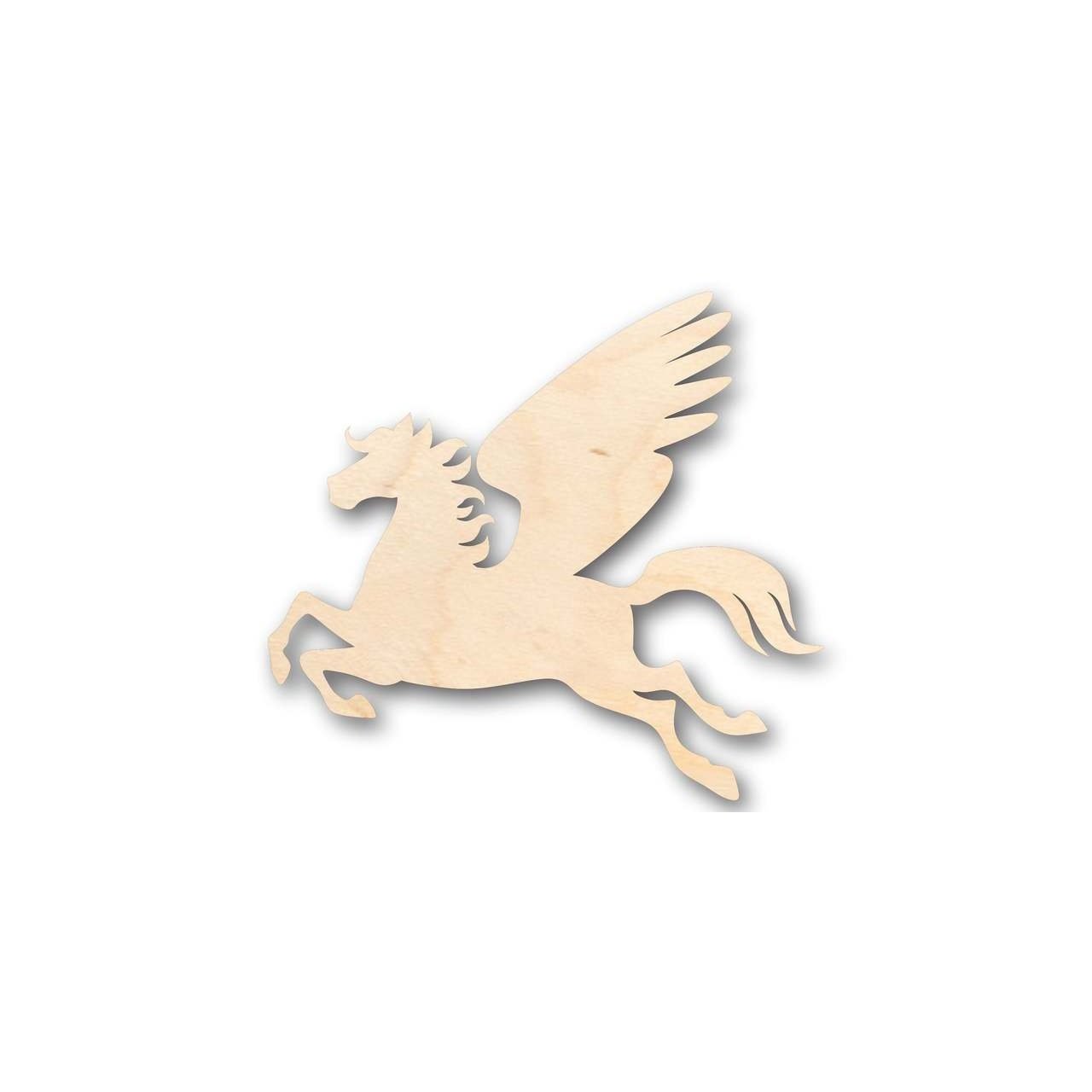 Unfinished Wooden Pegasus Shape - Mythical - Beast - Craft - up to 24" DIY-24 Hour Crafts
