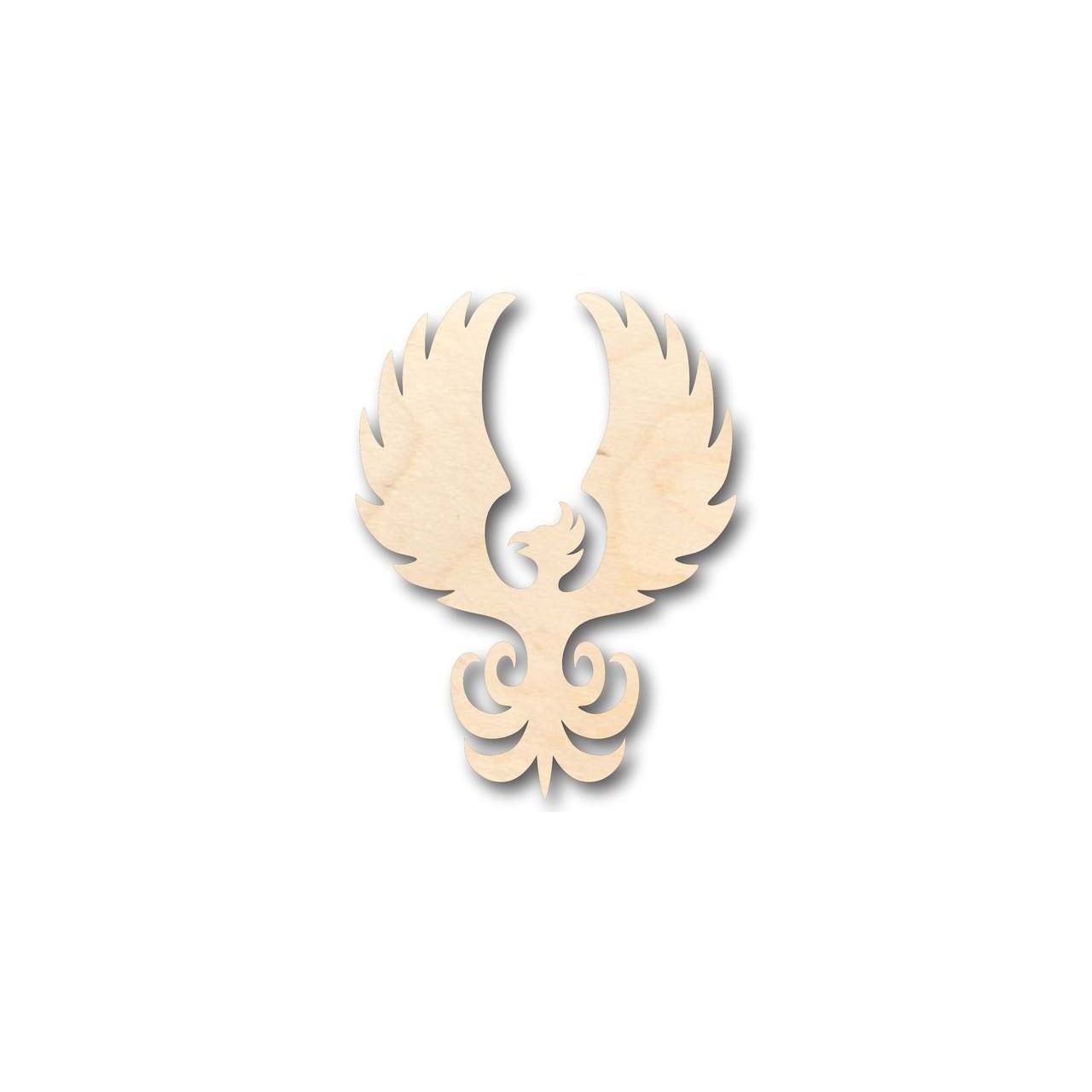 Unfinished Wooden Phoenix Shape - Mythical - Beast - Craft - up to 24" DIY-24 Hour Crafts