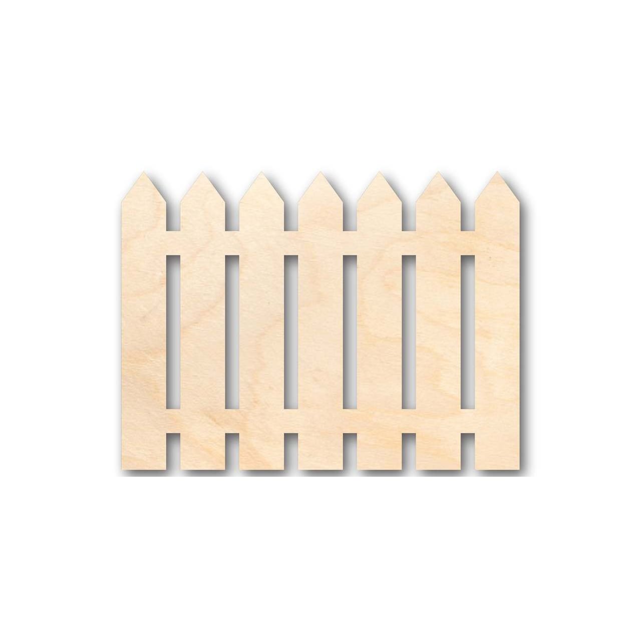 Unfinished Wooden Picket Fence Shape - Craft - up to 24" DIY-24 Hour Crafts
