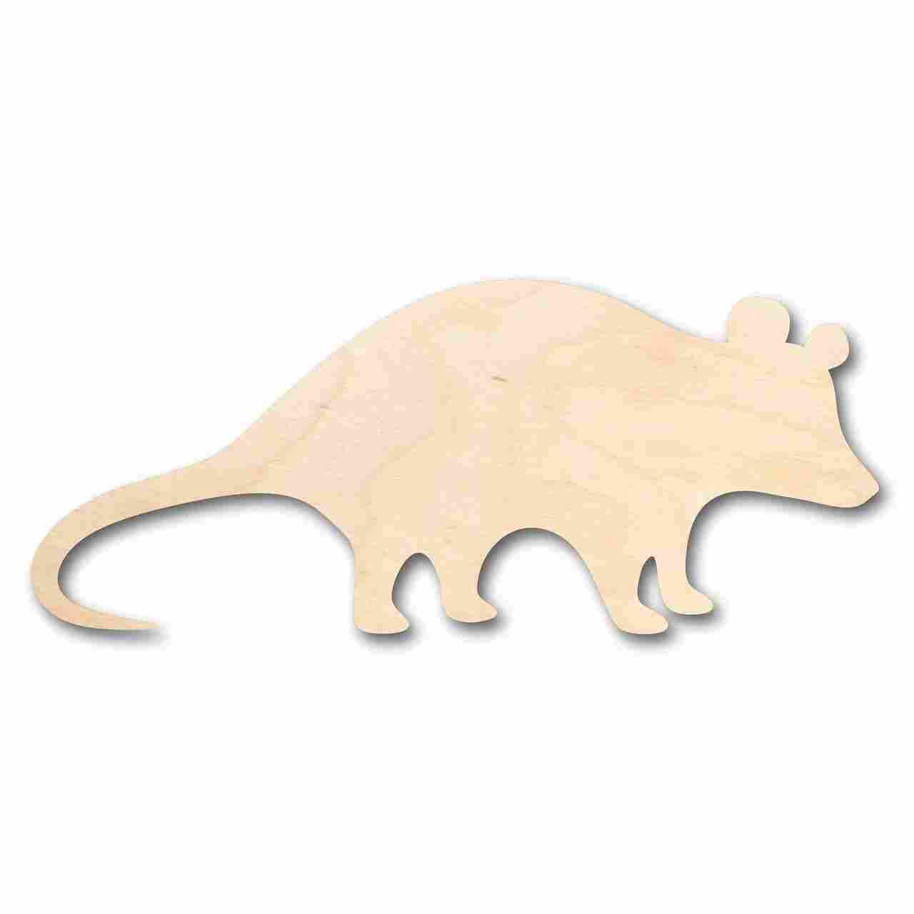 Unfinished Wooden Possum Shape - Animal - Wildlife - Craft - up to 24" DIY-24 Hour Crafts