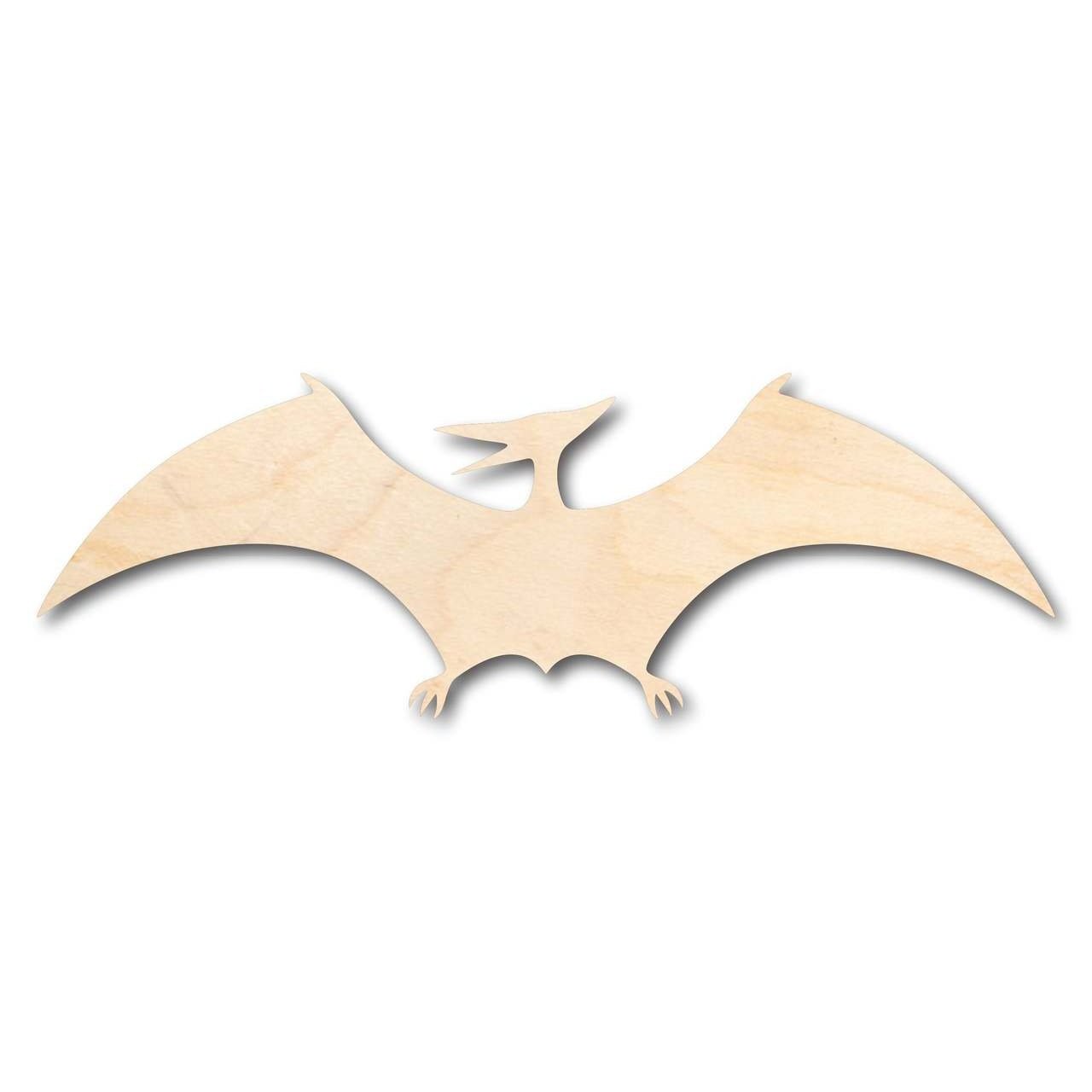 Unfinished Wooden Pterodactyl Shape - Dinosaur - Craft - up to 24" DIY-24 Hour Crafts