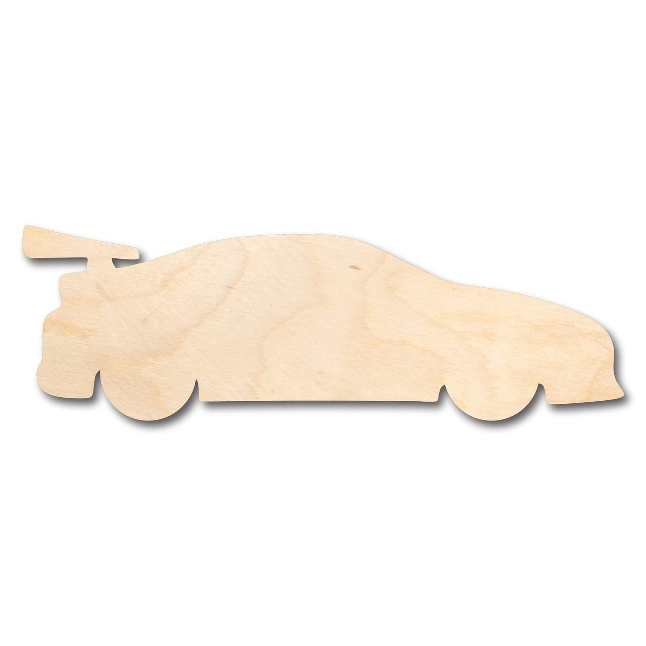 Unfinished Wooden Race Car NASCAR Shape - Kid's Room - Craft - up to 24" DIY-24 Hour Crafts