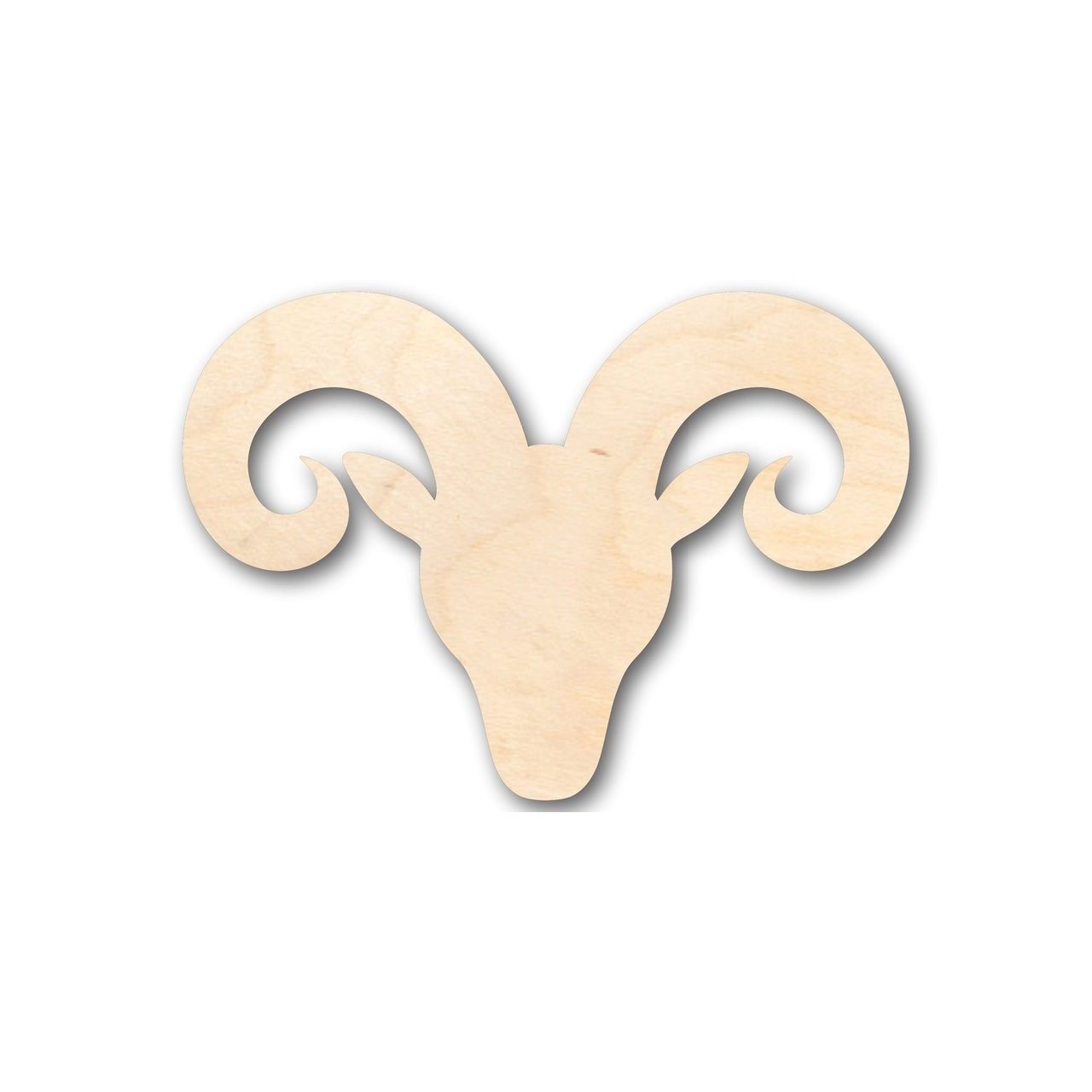 Unfinished Wooden Ram Head Sheep Shape - Farm Animal - Craft - up to 24" DIY-24 Hour Crafts