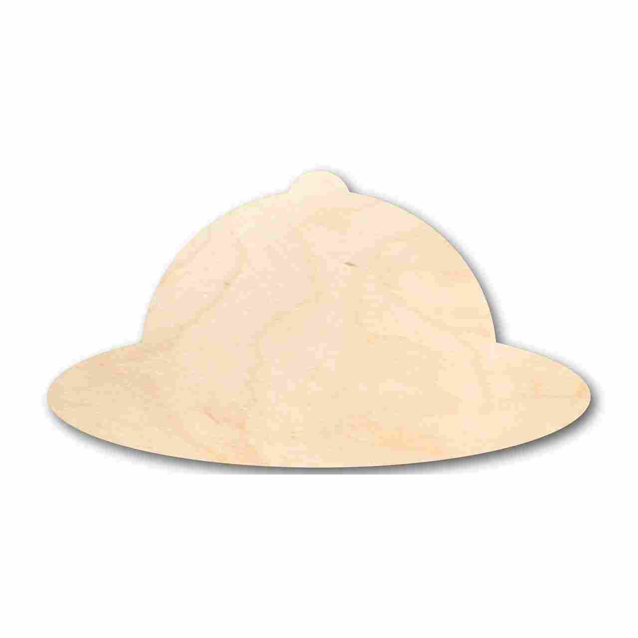 Unfinished Wooden Safari Hat Shape - Explore - Craft - up to 24" DIY-24 Hour Crafts
