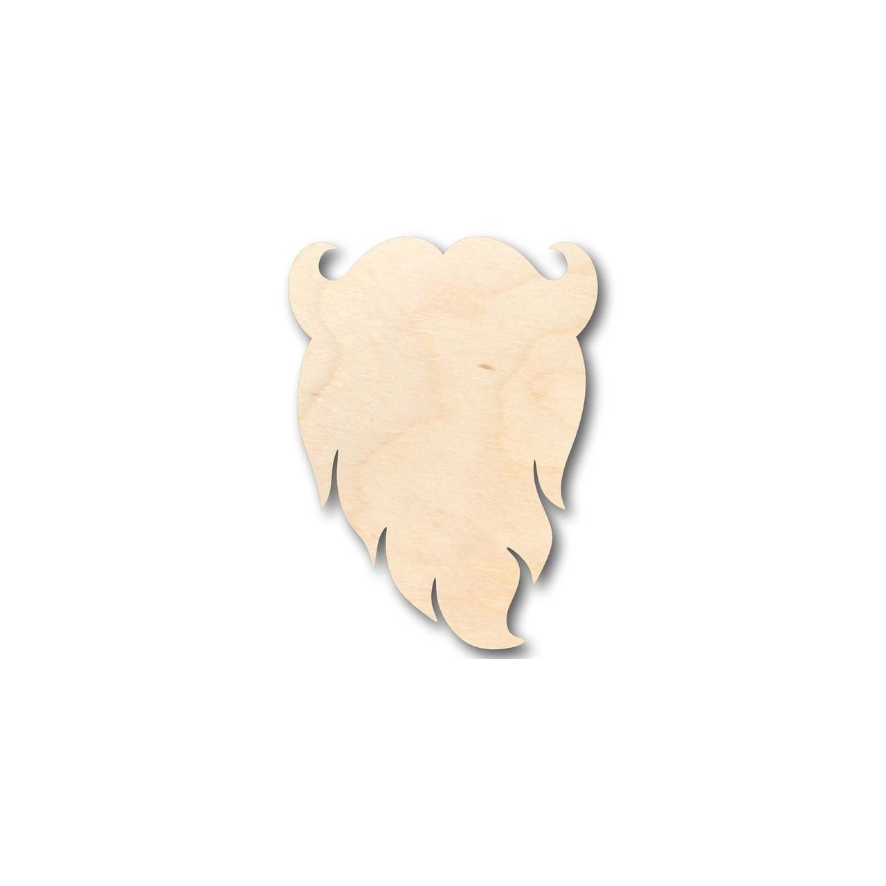 Unfinished Wooden Santa Claus Beard Shape - Christmas - Ornament - Craft - up to 24" DIY-24 Hour Crafts