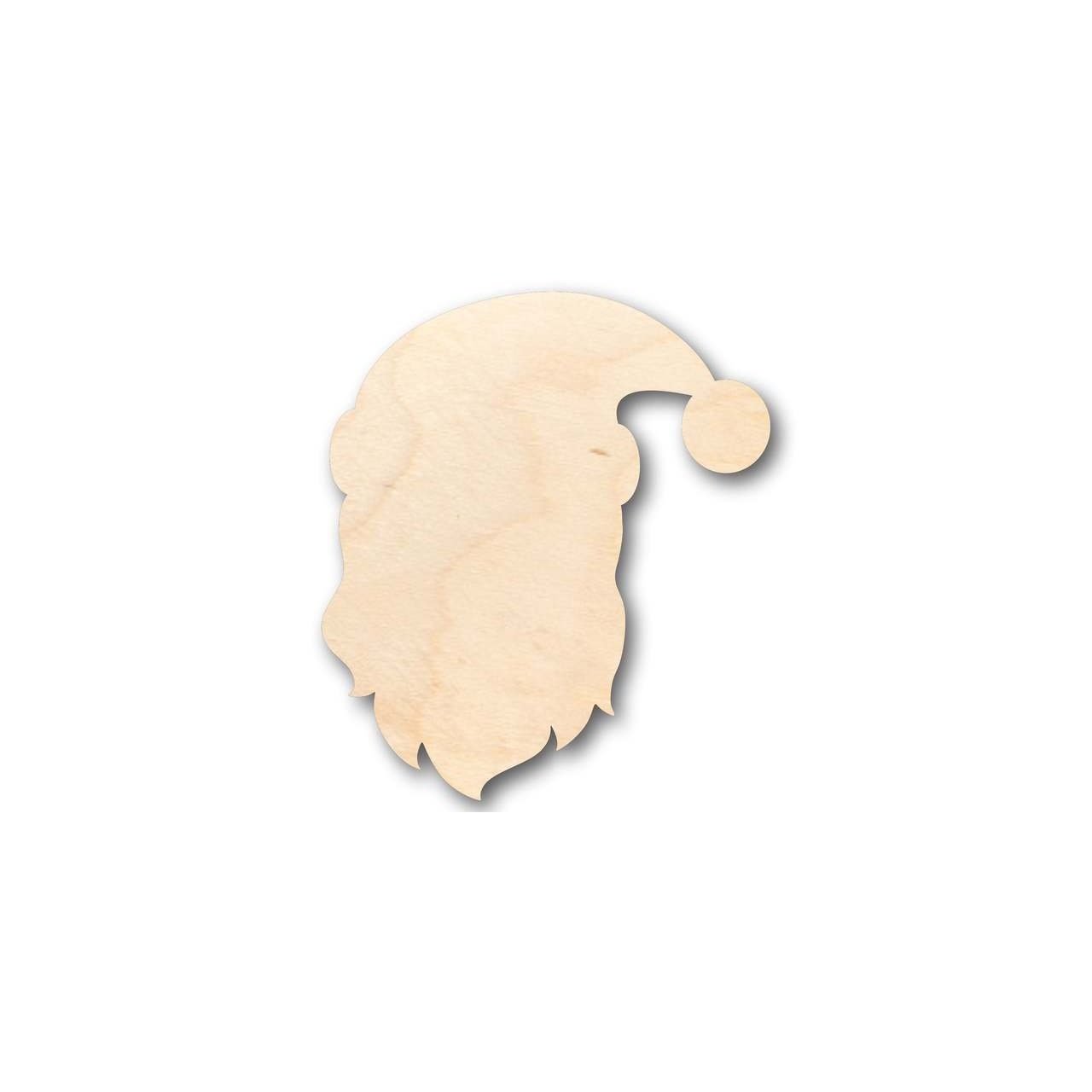 Unfinished Wooden Santa Claus Head Shape - Christmas - Ornament - Craft - up to 24" DIY-24 Hour Crafts