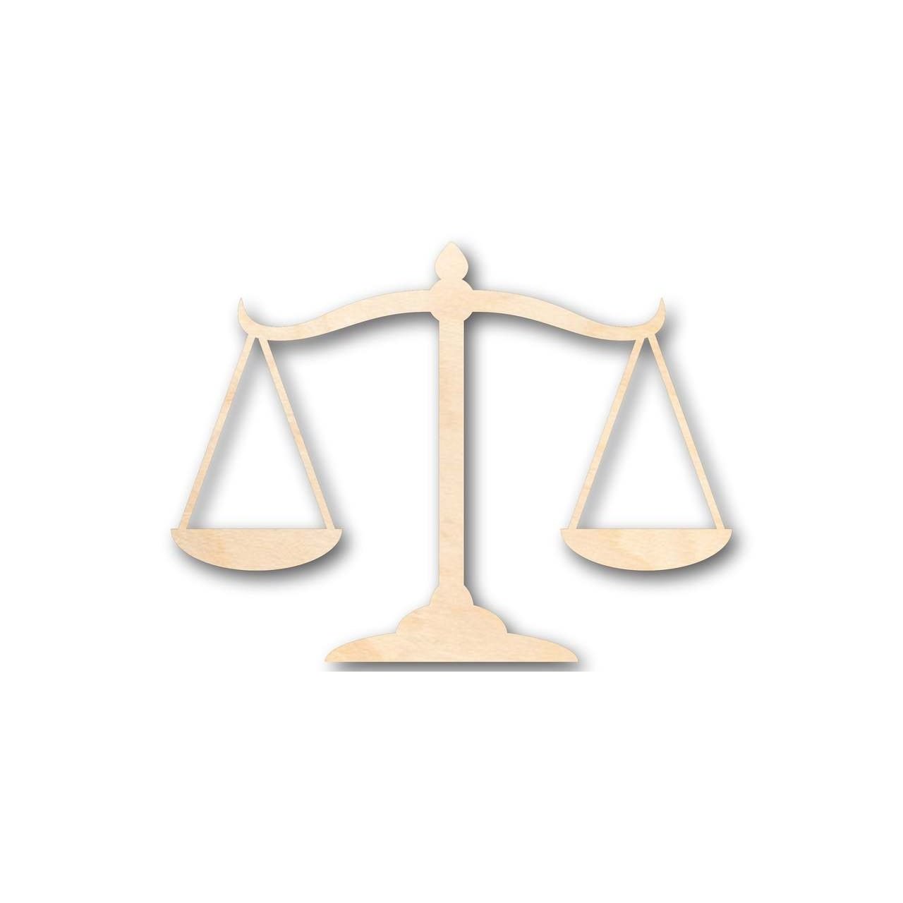 Unfinished Wooden Scales of Justice Shape - Law - Courthouse - Craft - up to 24" DIY-24 Hour Crafts