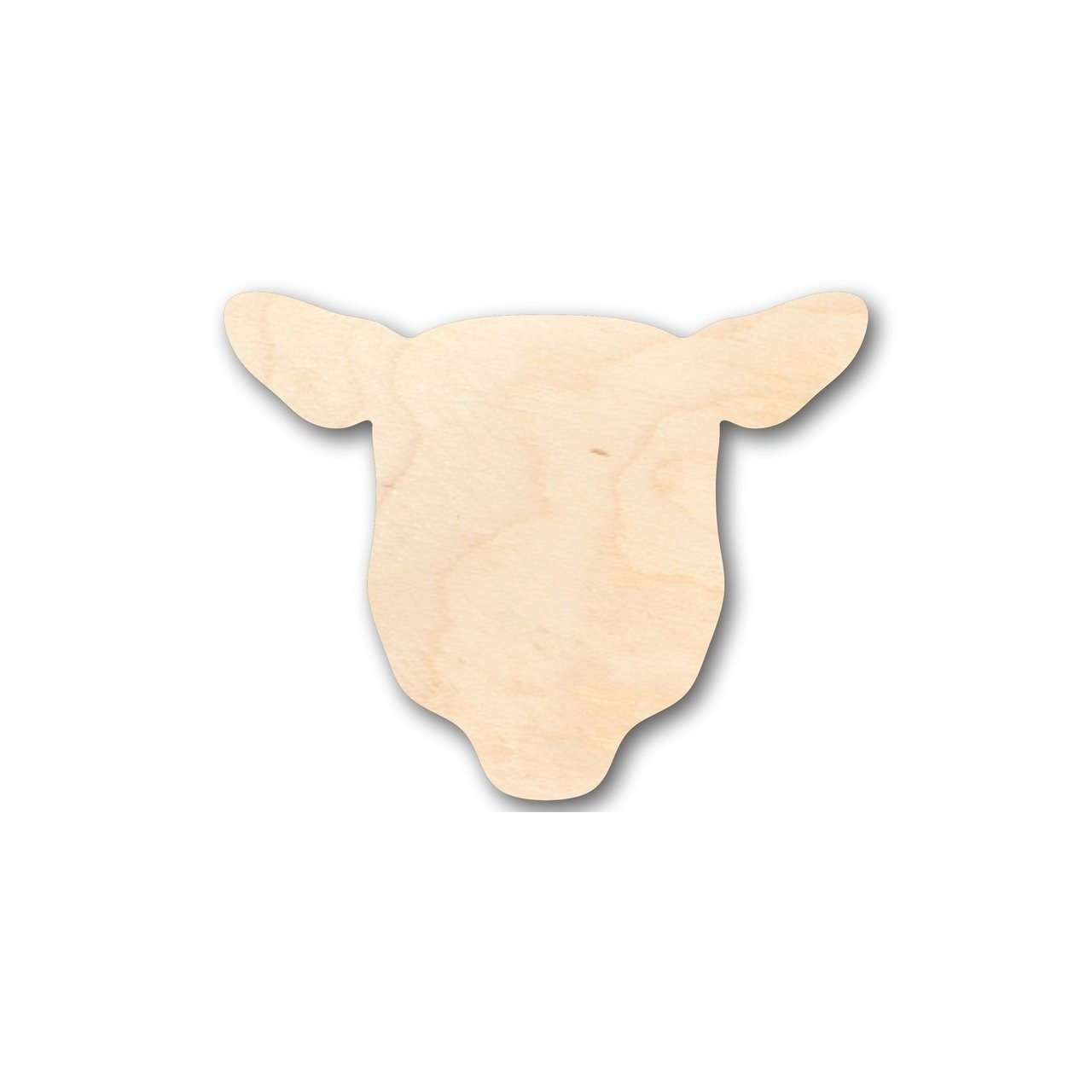 Unfinished Wooden Sheep Head Shape - Farm Animal - Craft - up to 24" DIY-24 Hour Crafts