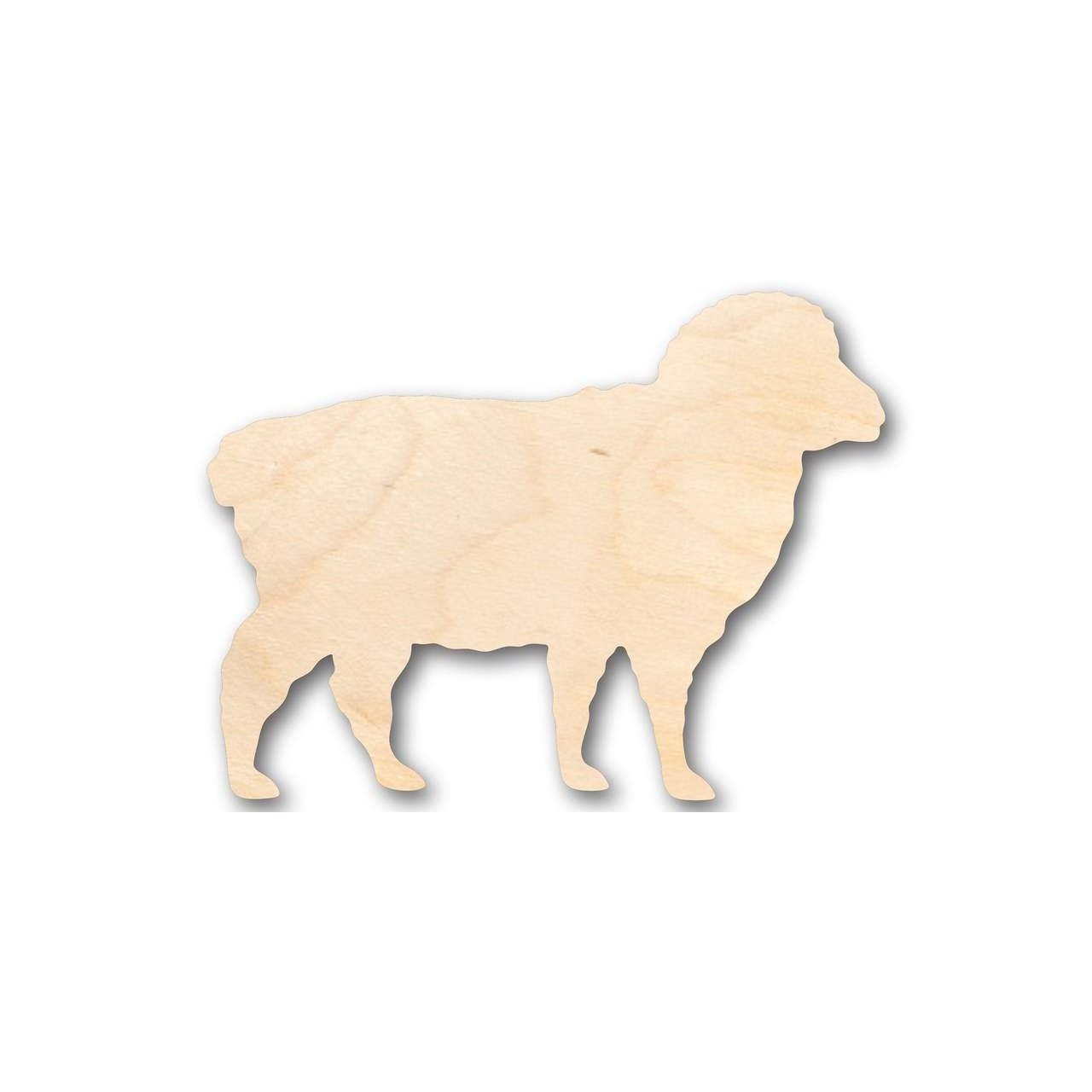 Unfinished Wooden Sheep Shape - Farm Animal - Craft - up to 24" DIY-24 Hour Crafts