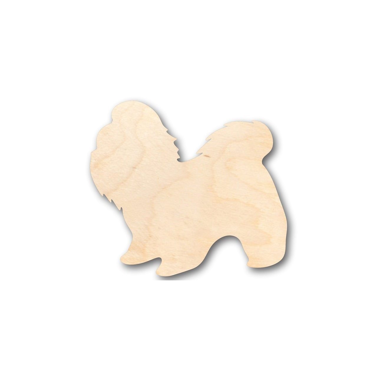 Unfinished Wooden Shih Tzu Dog Shape - Animal - Pet - Craft - up to 24" DIY-24 Hour Crafts