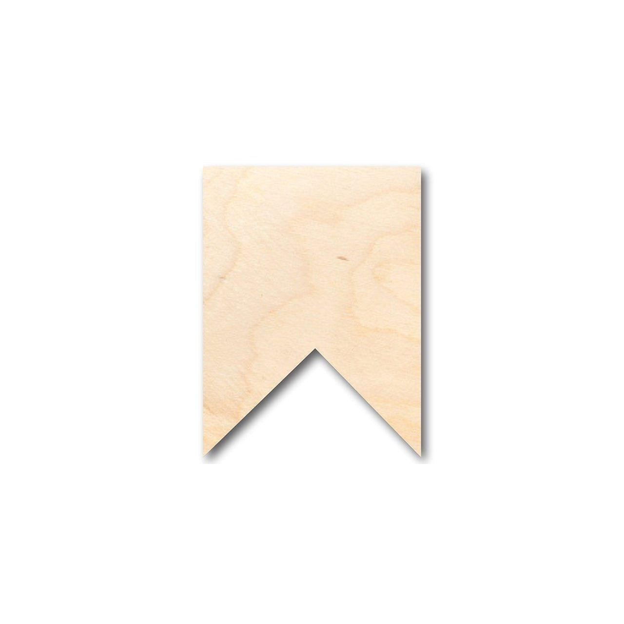 Unfinished Wooden Square Bunting Shape - Craft - up to 24" DIY-24 Hour Crafts