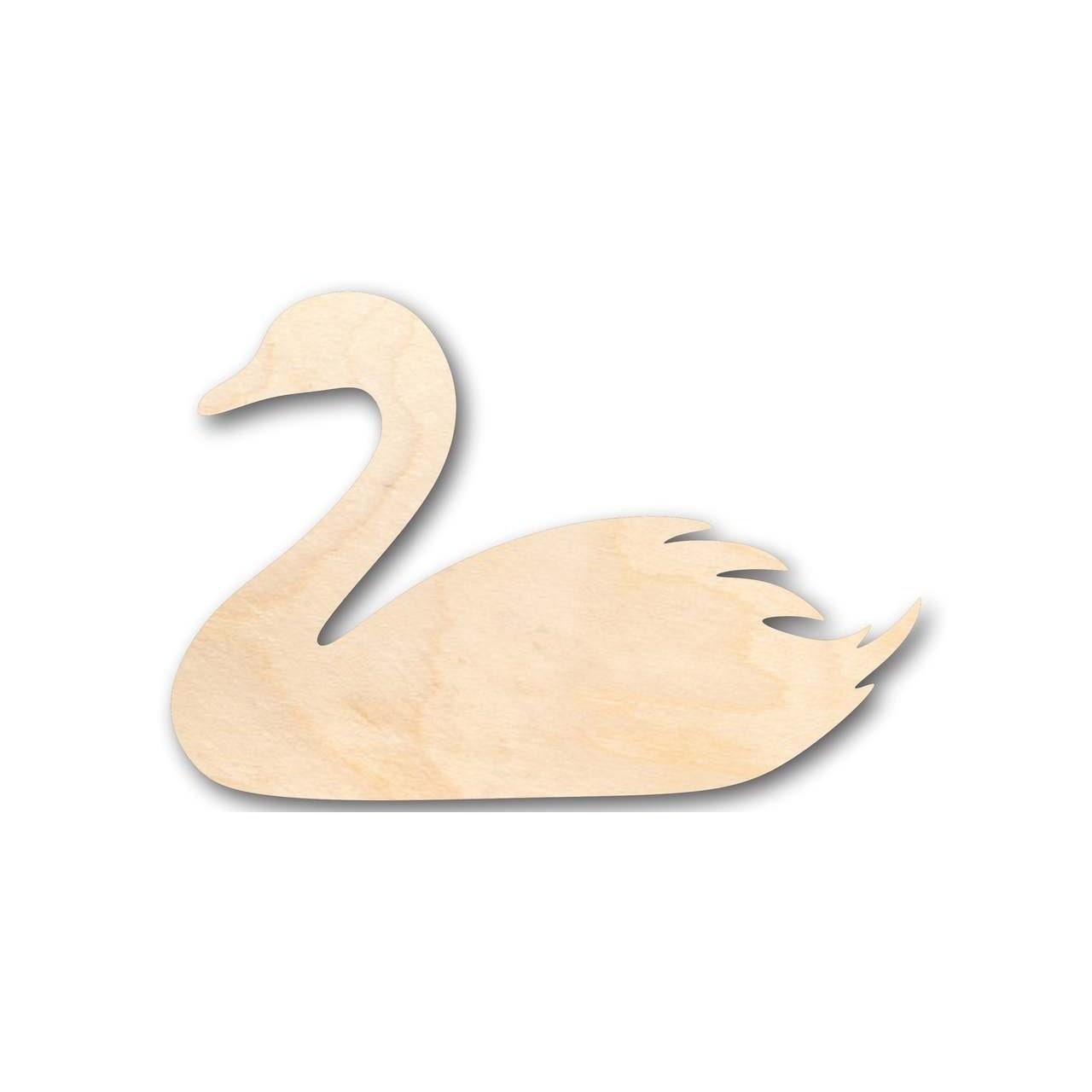 Unfinished Wooden Swan Shape - Bird Animal - Craft - up to 24" DIY-24 Hour Crafts
