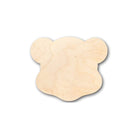 Unfinished Wooden Teddy Bear Head Shape - Craft - up to 24" DIY-24 Hour Crafts