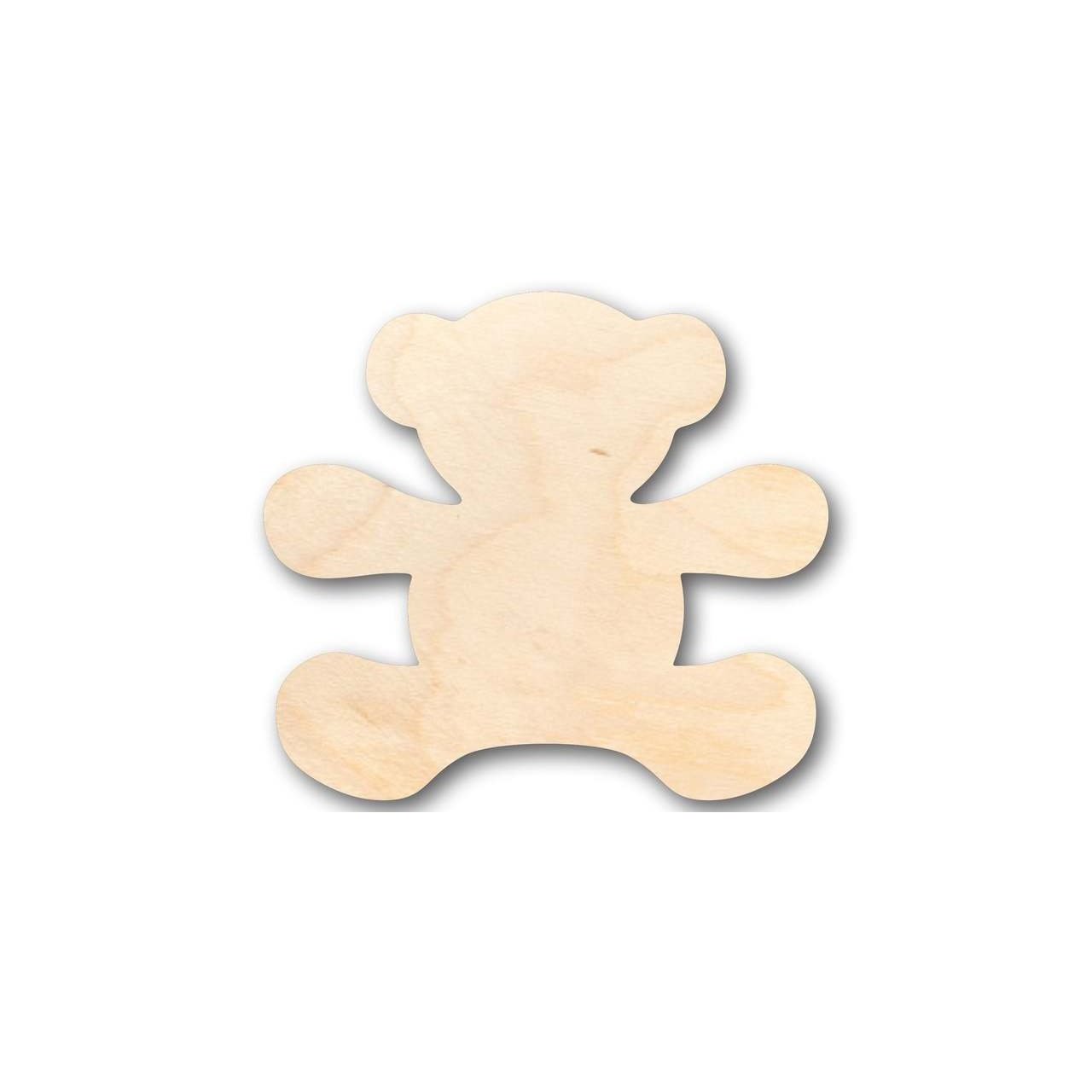 Unfinished Wooden Teddy Bear Shape - Craft - up to 24" DIY-24 Hour Crafts