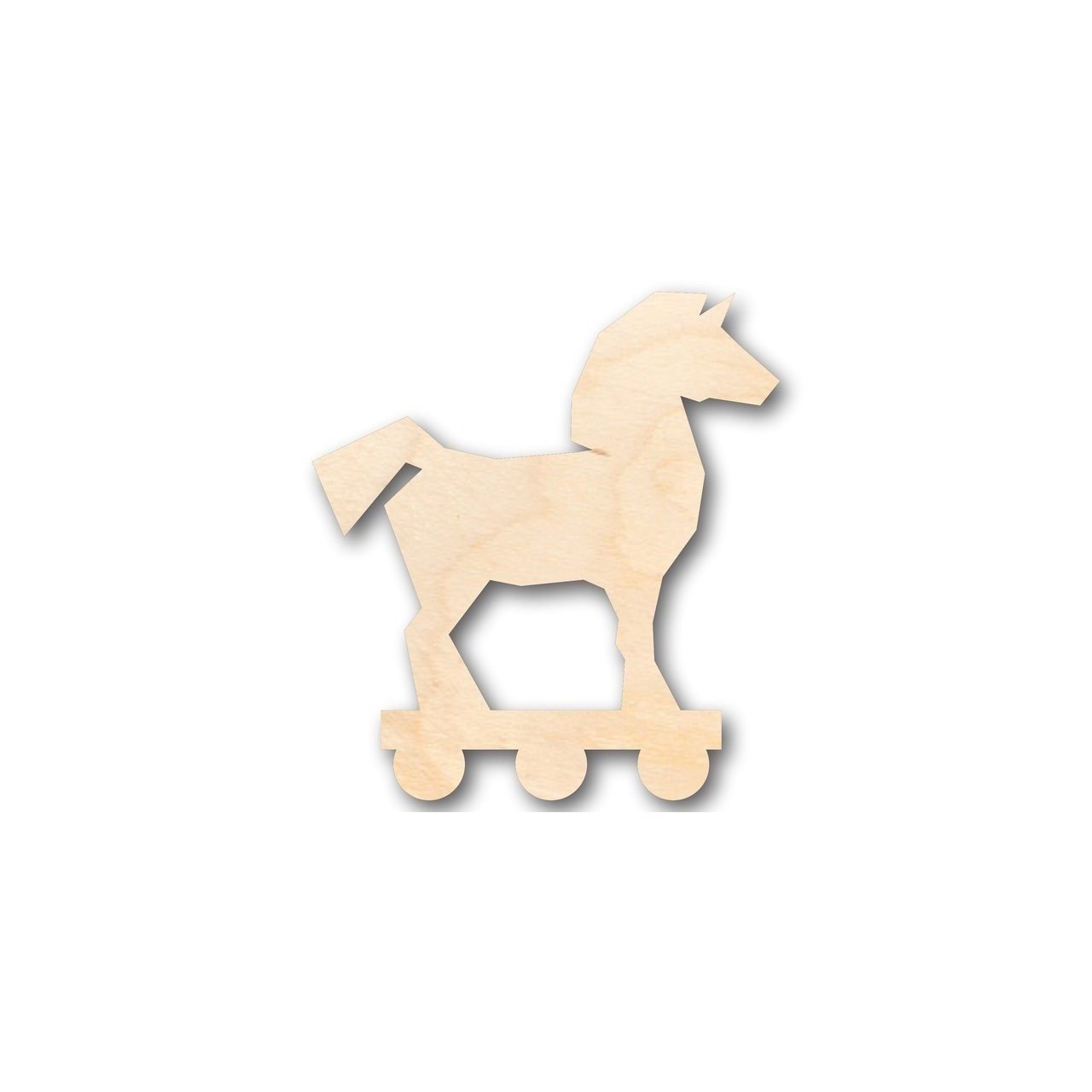 Unfinished Wooden Trojan Horse Shape - Toy - Greek History - Craft - up to 24" DIY-24 Hour Crafts