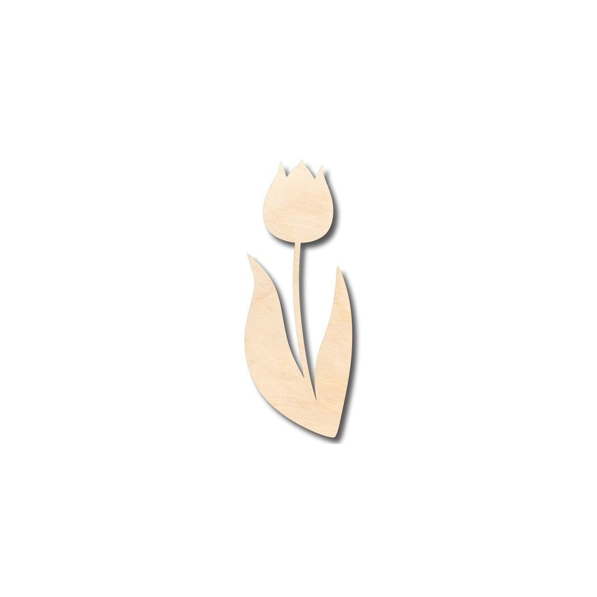 TULIP SHAPED Unfinished 1/4 Wood - 4 inch - Wooden Blanks- Wooden