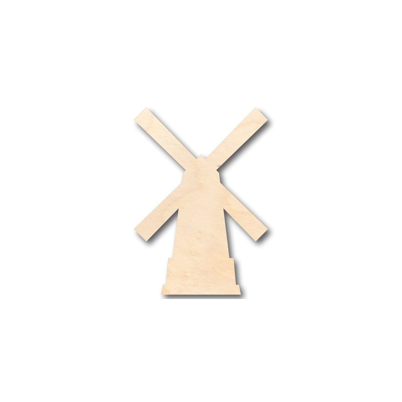 Unfinished Wooden Windmill Shape - Dutch - Farm - Garden - Craft - up to 24" DIY-24 Hour Crafts