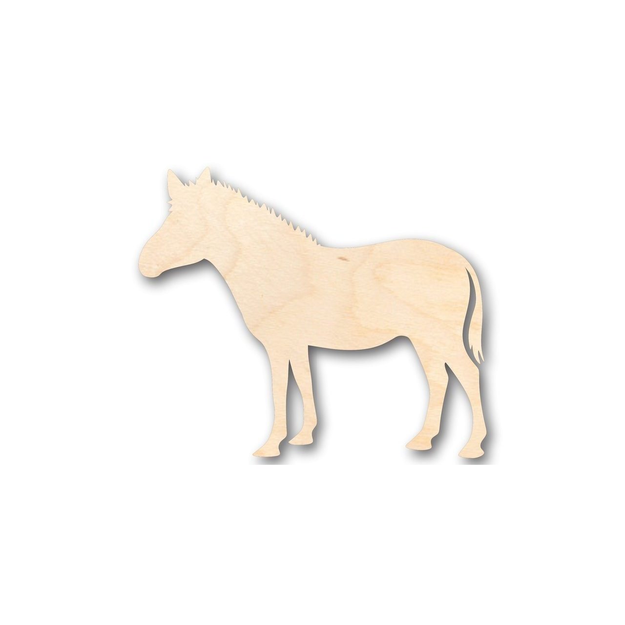 Unfinished Wooden Zebra Shape - Africa - Animal - Wildlife - Craft - up to 24" DIY-24 Hour Crafts