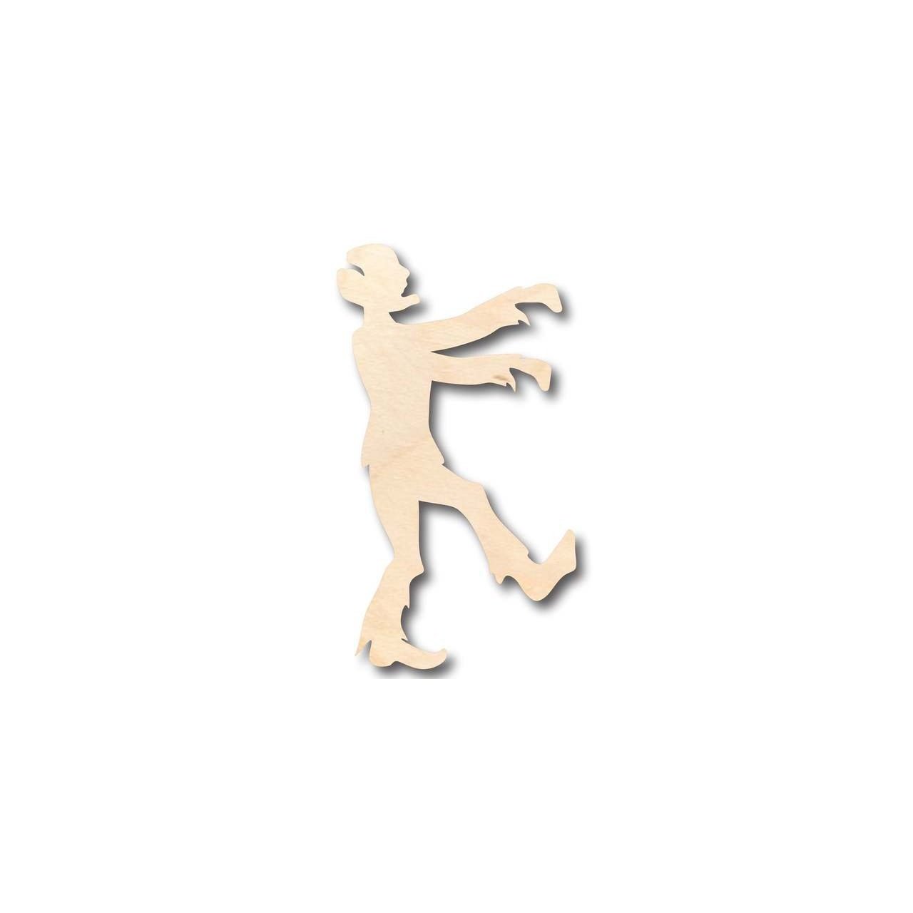 Unfinished Wooden Zombie Monster Shape - Halloween - Craft - up to 24" DIY-24 Hour Crafts