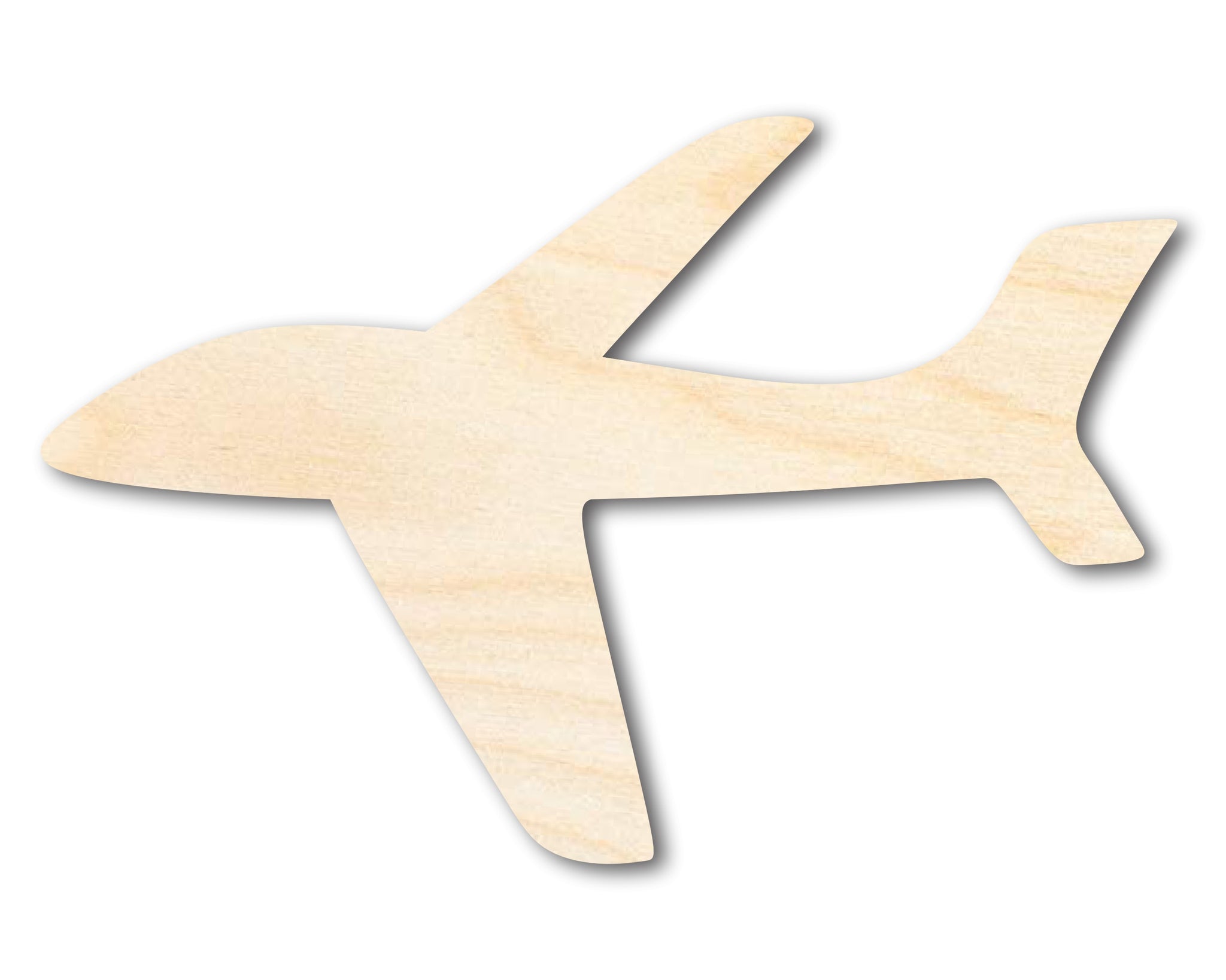 Unfinished Wood Airplane Shape 