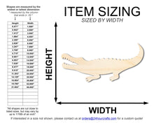 Load image into Gallery viewer, Unfinished Wood Alligator Shape | Reptile | DIY Craft Cutout | Up to 46&quot;

