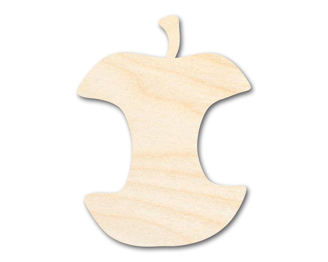 Unfinished Wood Apple Core Shape | DIY Fruit Craft | Up to 36