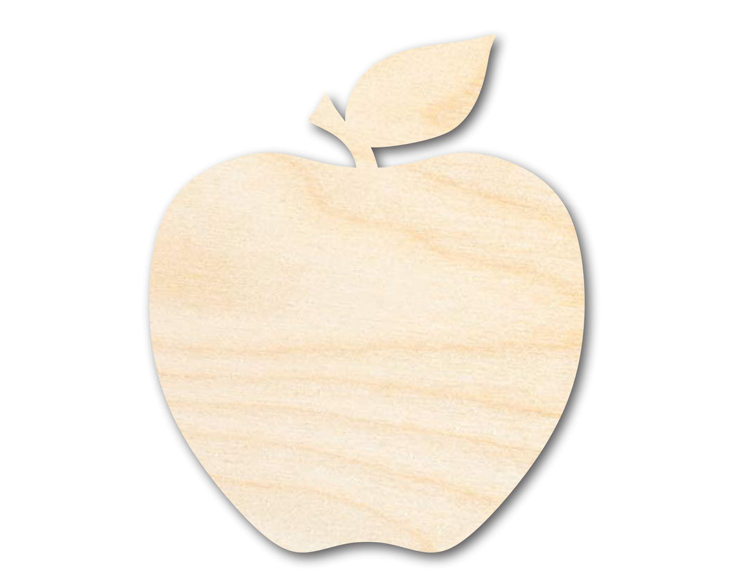 Unfinished Wood Apple Shape | DIY School Teacher Craft | Up to 36