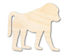 Load image into Gallery viewer, Unfinished Wood Baboon Shape | DIY Animal Craft Cutout | Up to 36&quot;
