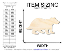 Load image into Gallery viewer, Unfinished Wood Badger Shape | DIY Wildlife Craft Cutout | Up to 36&quot;
